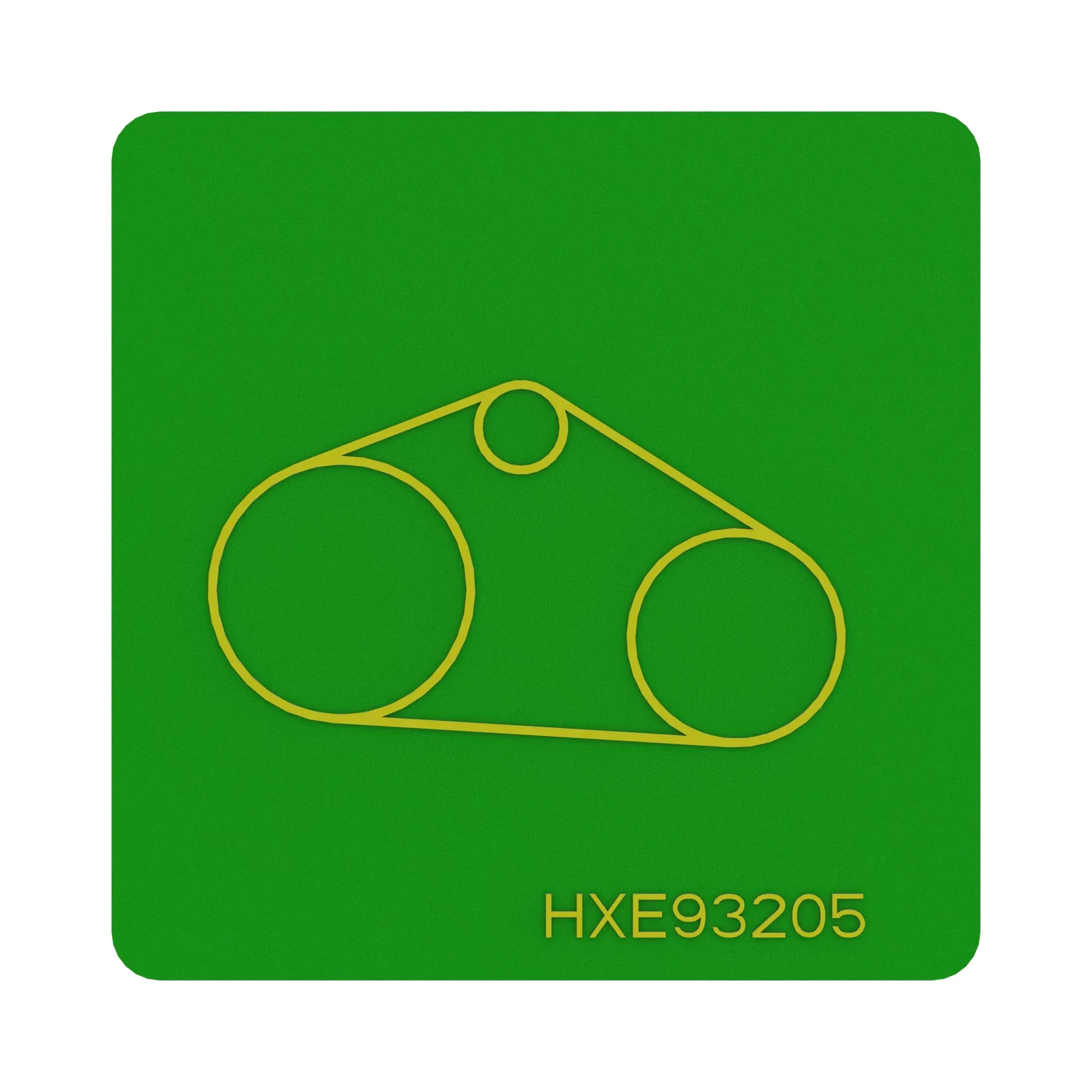 John Deere Belt Routing Label - HXE93205