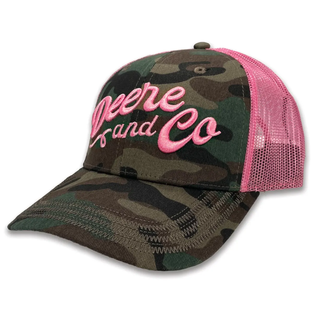Deere and Co. Script Camo Hat