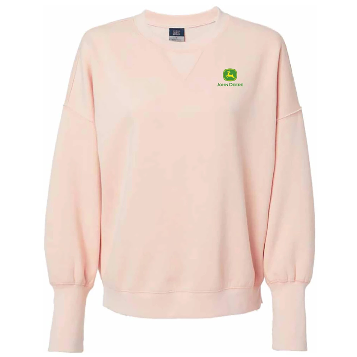Women's Sueded Crewneck Sweatshirt - Pink