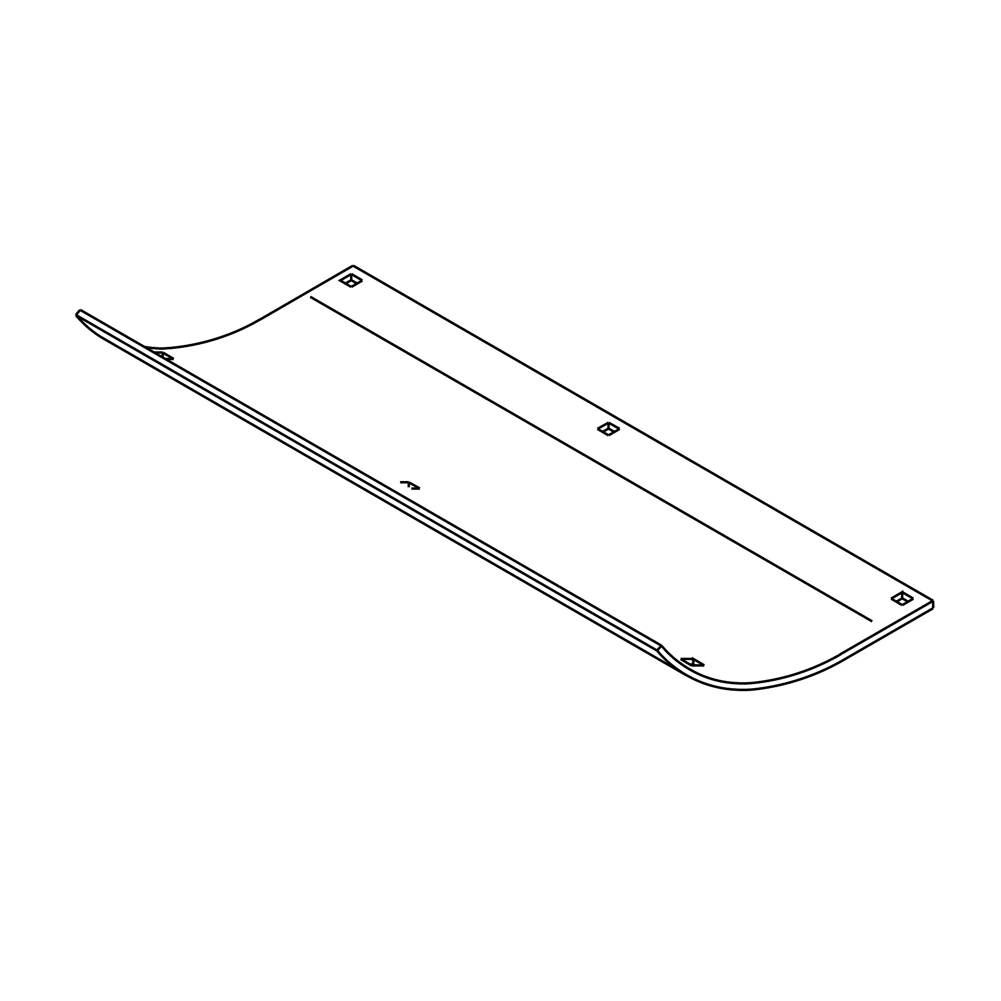 John Deere Auger Platform Gauge Shoe - FH304145