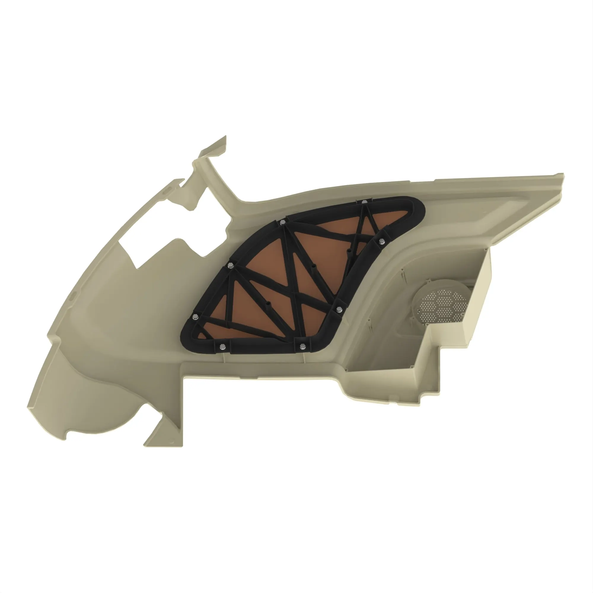 COVER, LH FENDER, CAB, INSTRUCTIONA
