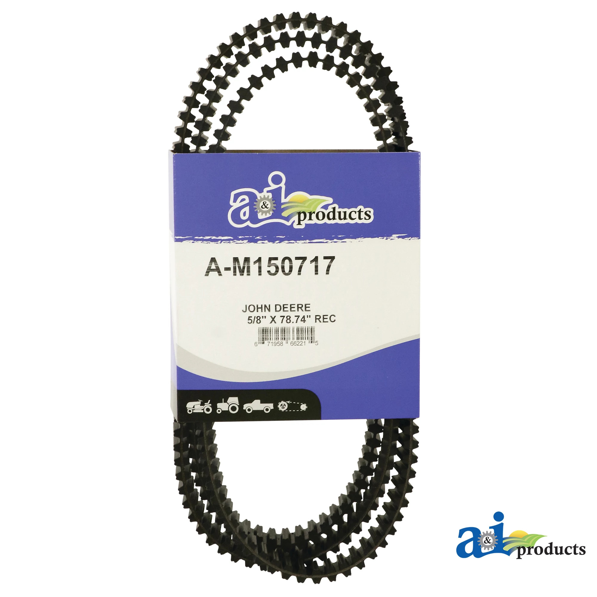 A&I Products Mower Drive Synchronous Belt, Effective Length 2000 mm (78.7 inch) - A-M150717