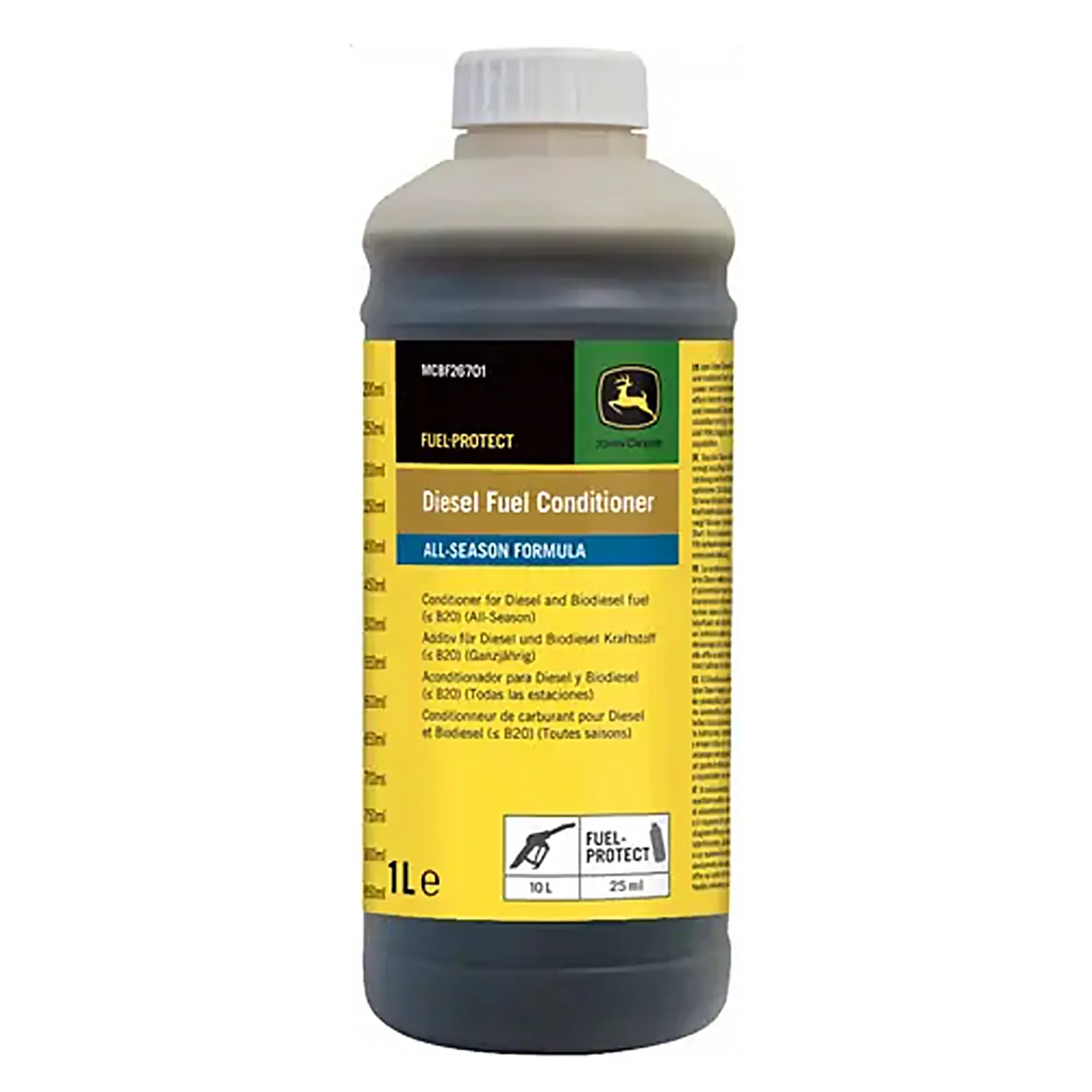 John Deere Diesel Fuel Conditioner, All-Season Formula, 1 Liter (0.26 Gallon) - MCBF26701