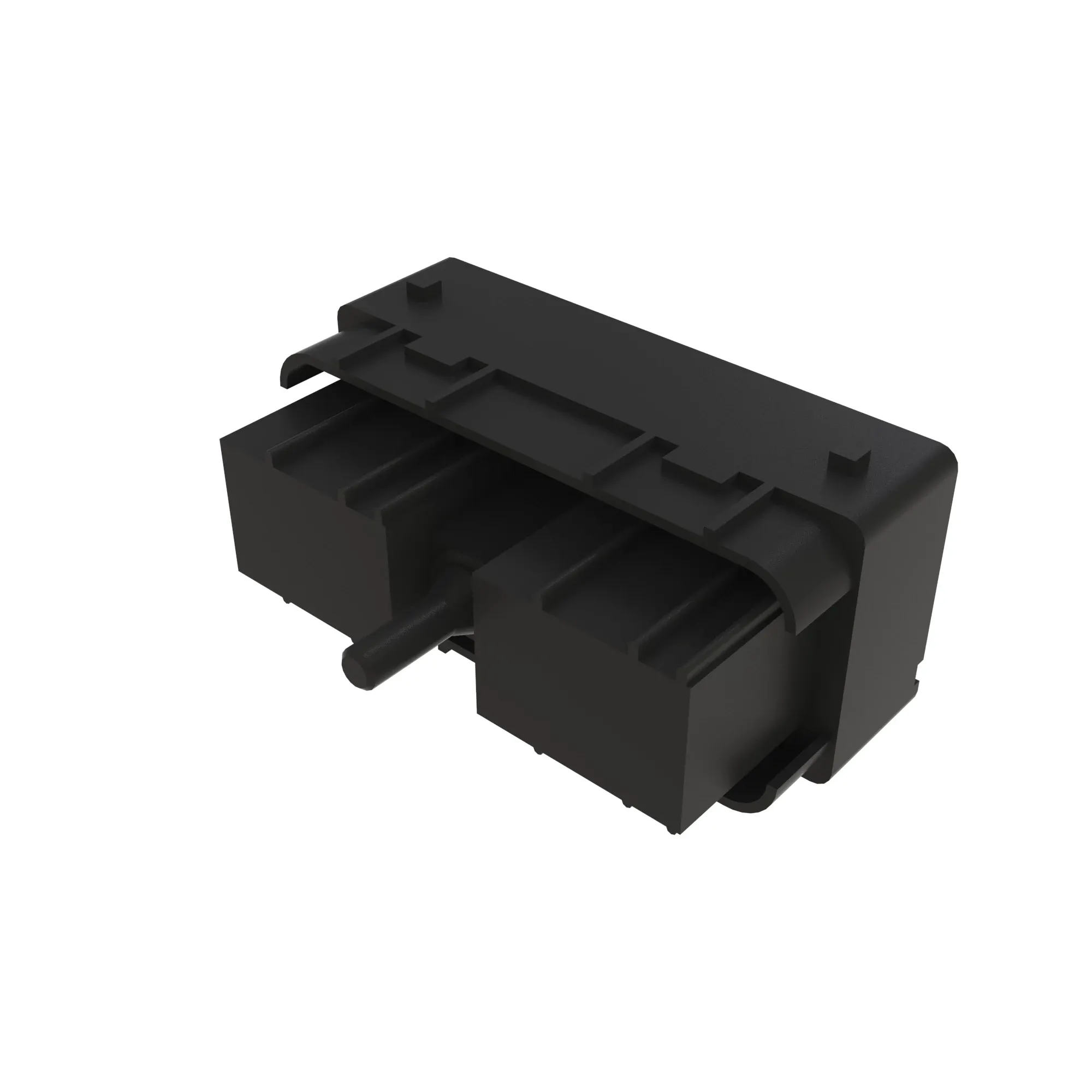 CONN CINCH 30W F BLK PLSTC