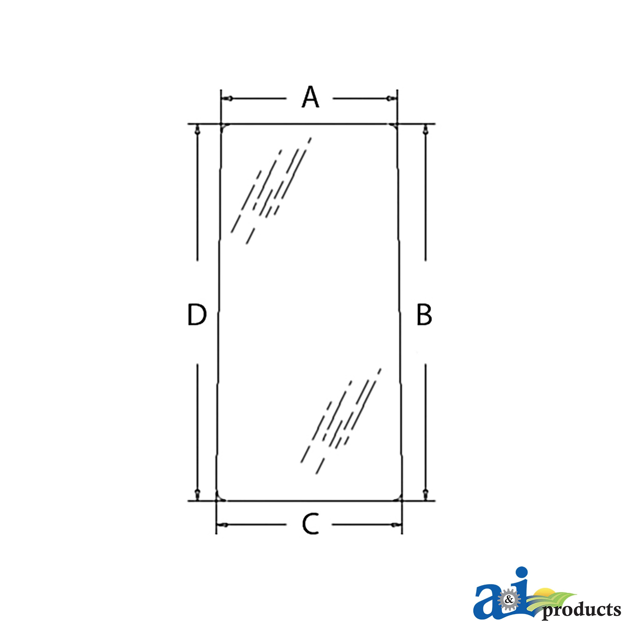 A&I Products Cab Rear Glass, Right Side - A-4369556