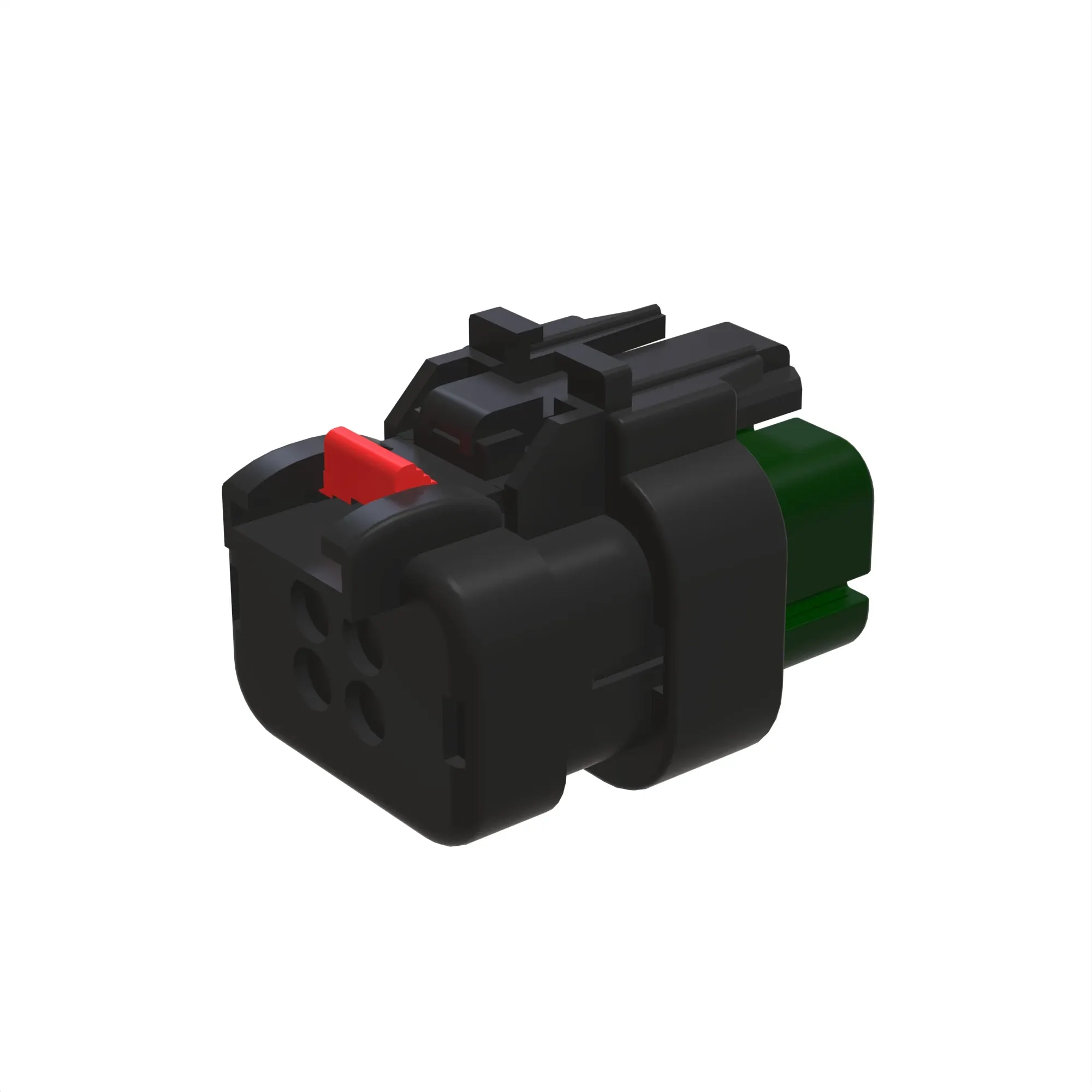 TYCO AMPSEAL16 4W RCPT SLD GRN PLST
