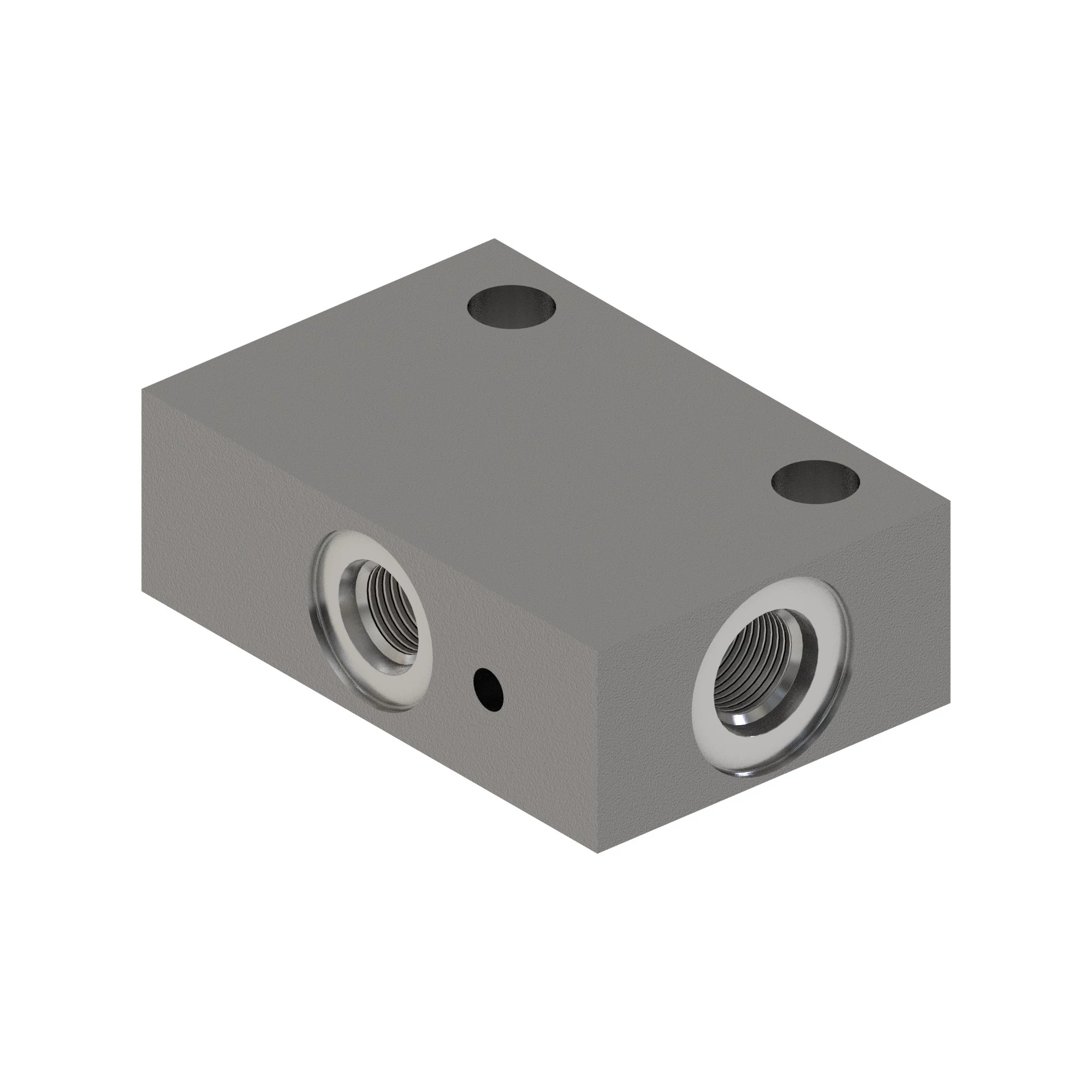 Hydrualic manifold block with high pressure cross over orfice