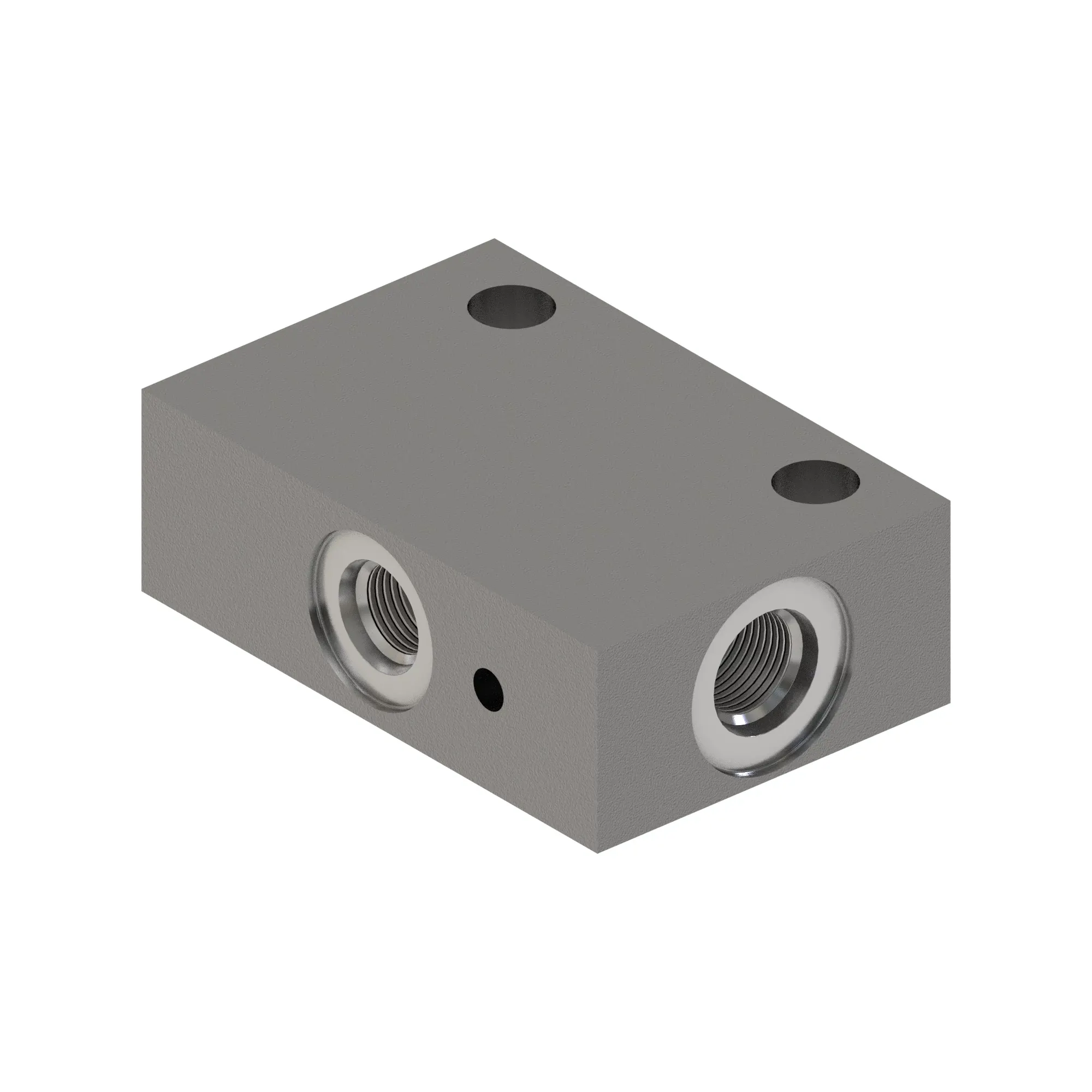 Hydrualic manifold block with high pressure cross over orfice