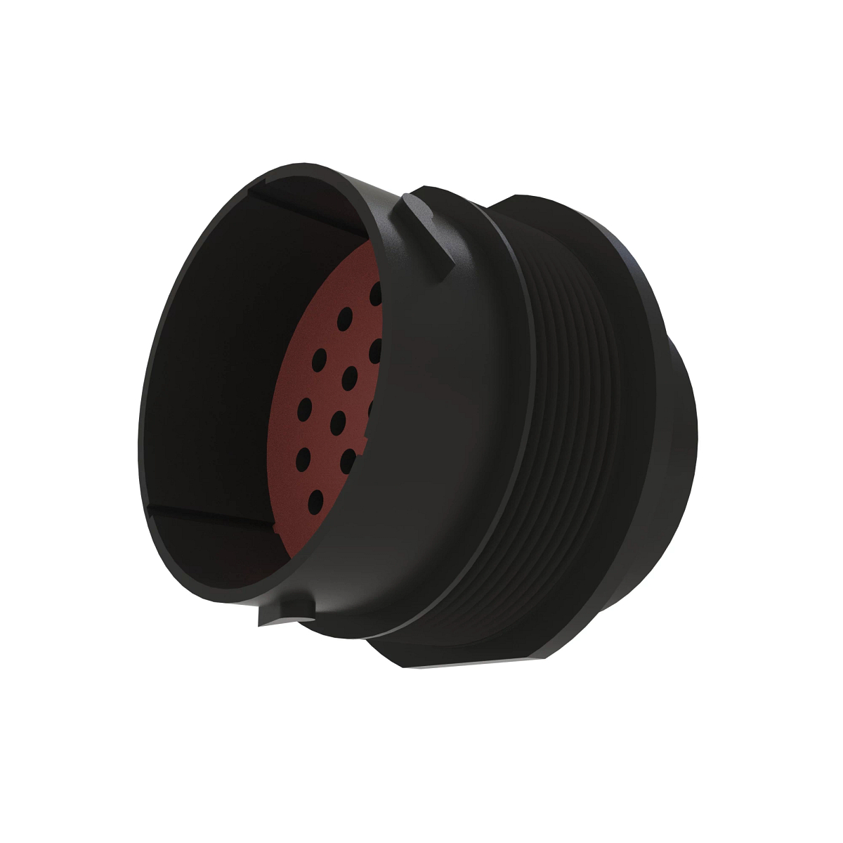 CONN DEUTSCH HDP20 23W FS BLK PLSTC