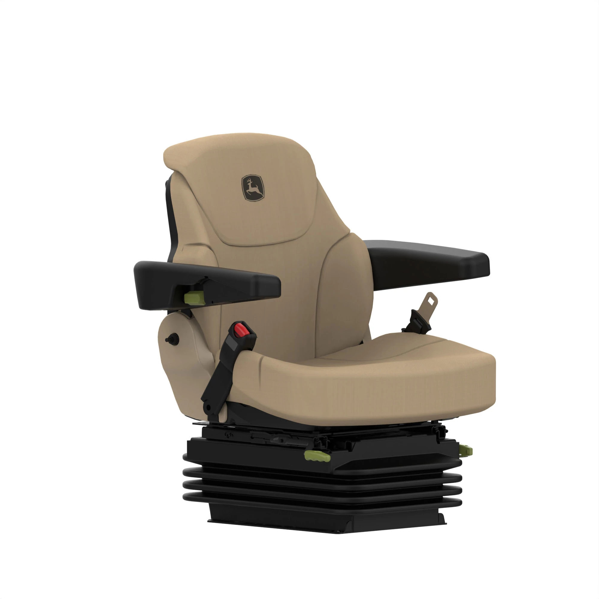 John Deere Air Suspended Cloth Operator Seat W/ Mechanical Joystick - SJ26049