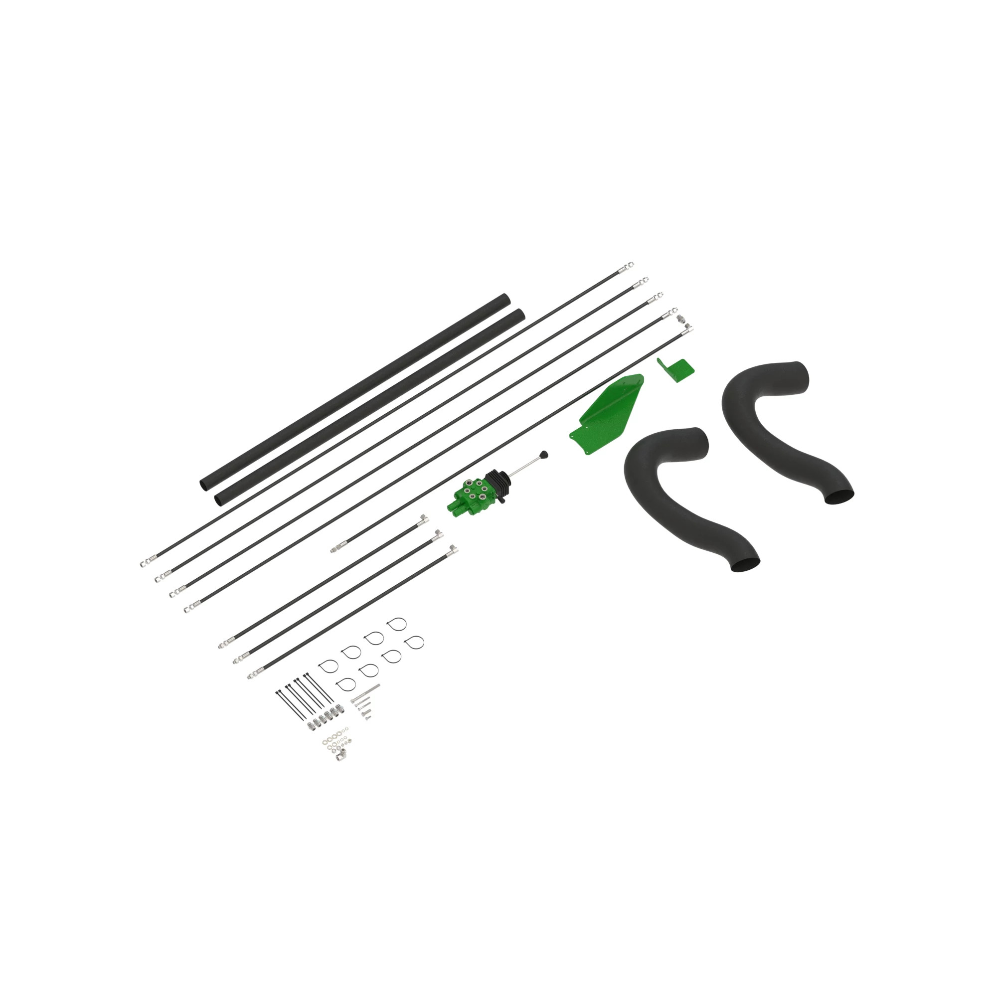 John Deere 2-Function Single-Lever Independent Loader Valve and Hose Attachment - BW15756