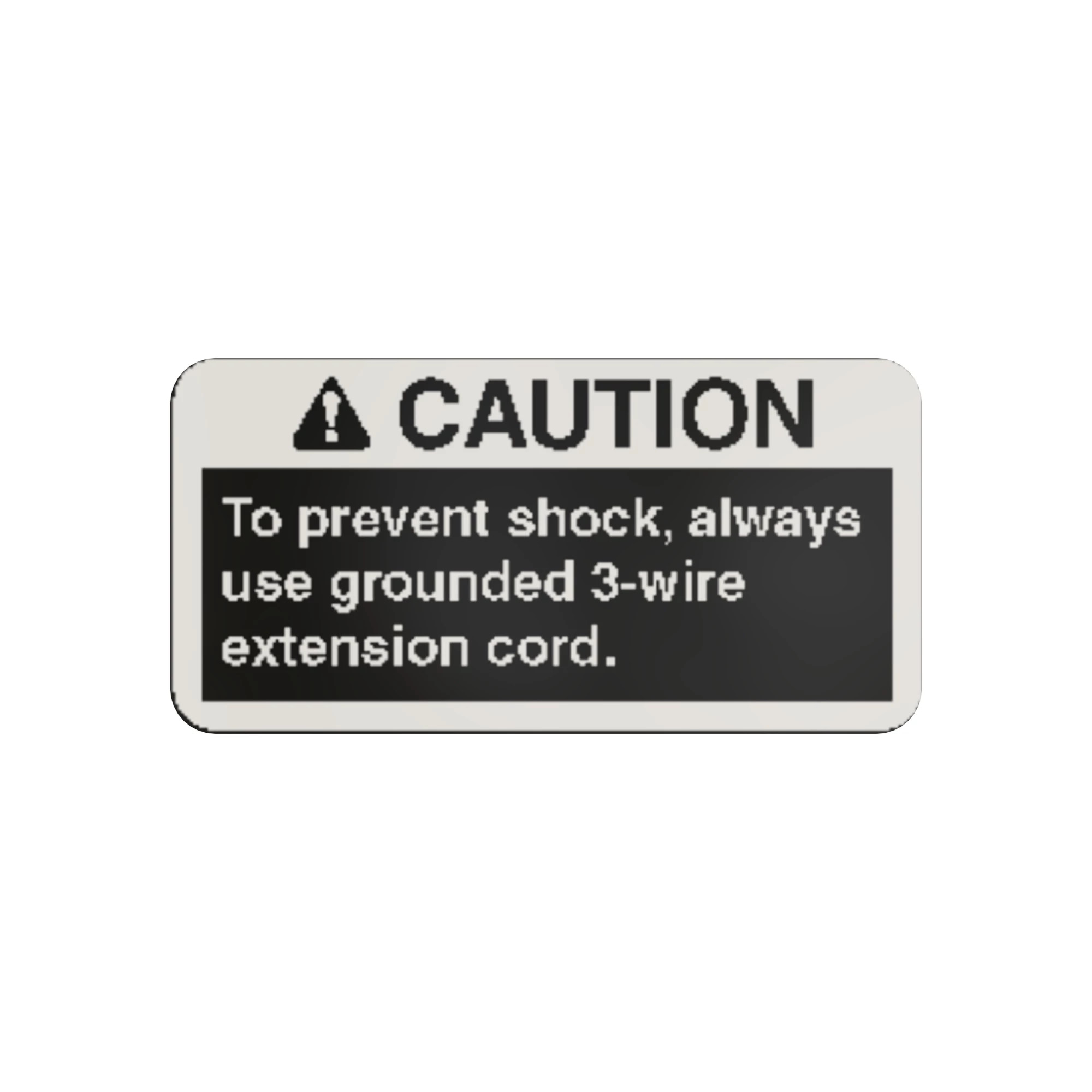 KV15702: Caution Grounded Safety Sign | Shop.Deere.com