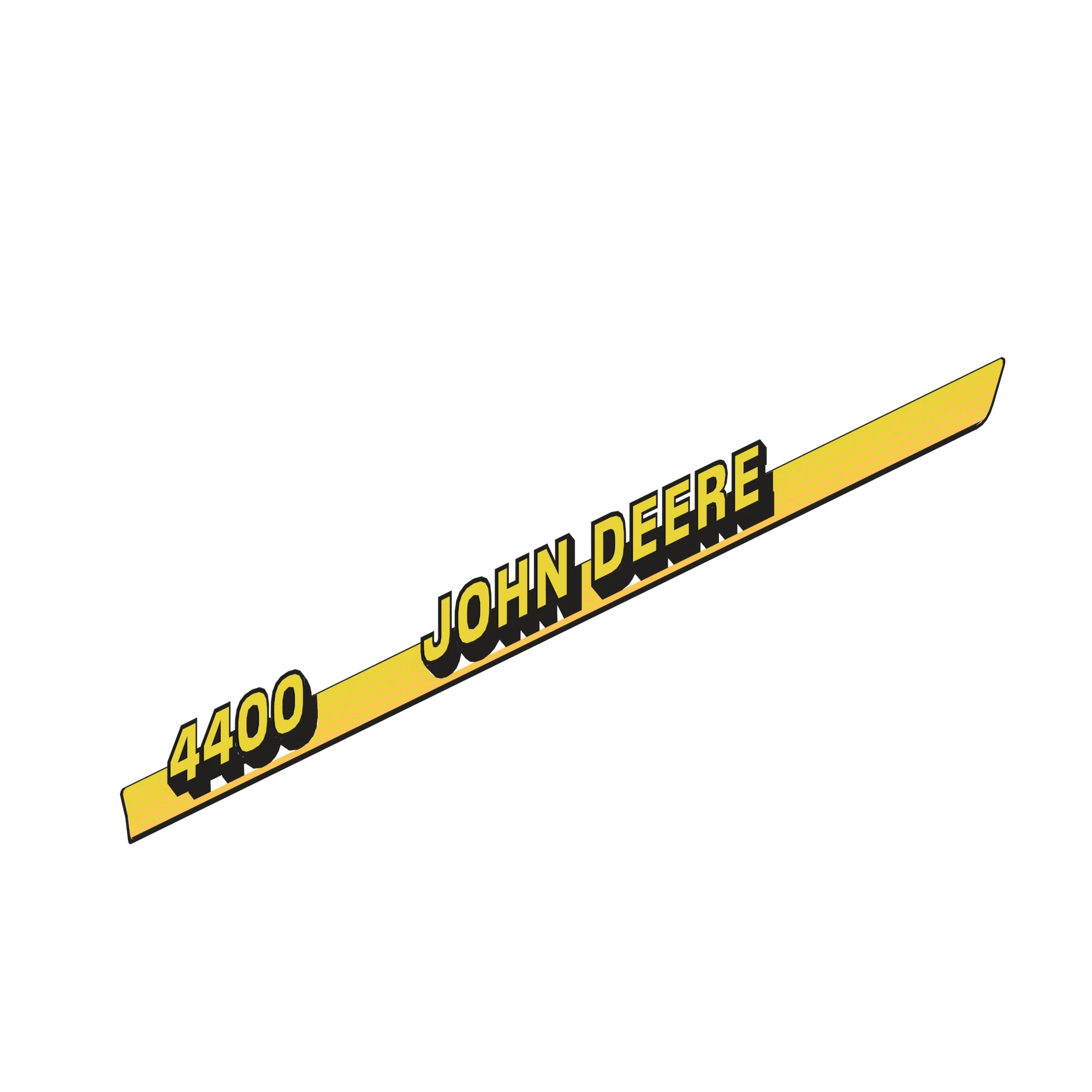 John Deere 4400 Model Label, Left Side - M116989