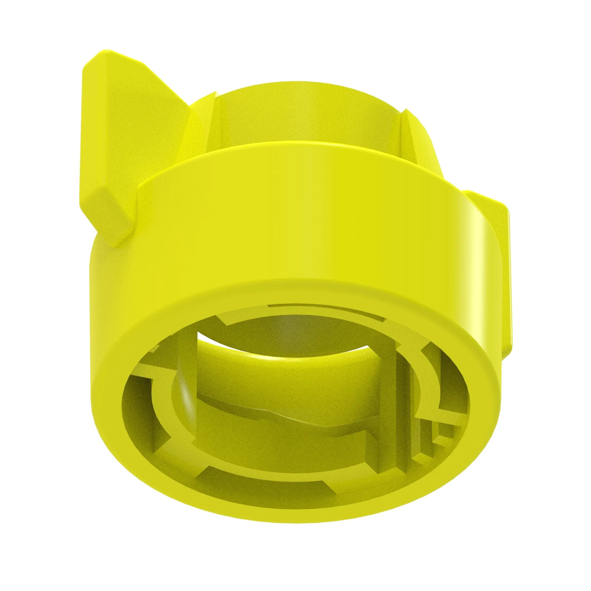 QUICK CONNECT CAP, YELLOW