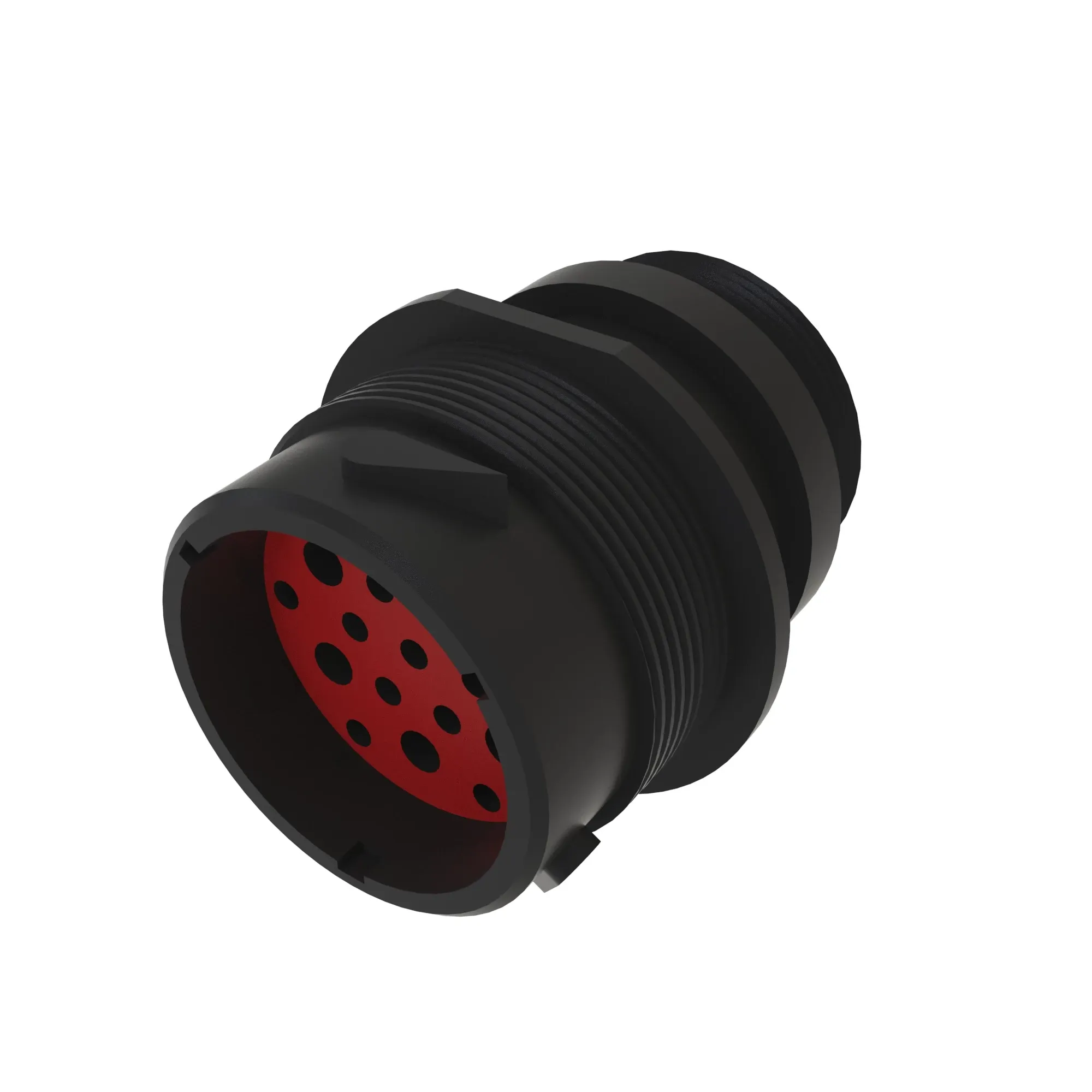 CONN DEUTSCH HDP20 19W FS BLK PLSTC