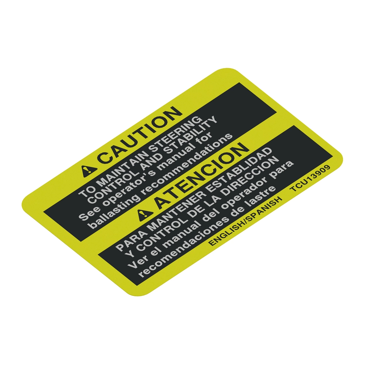 Label, Caution (Ballast) Eng/Sp
