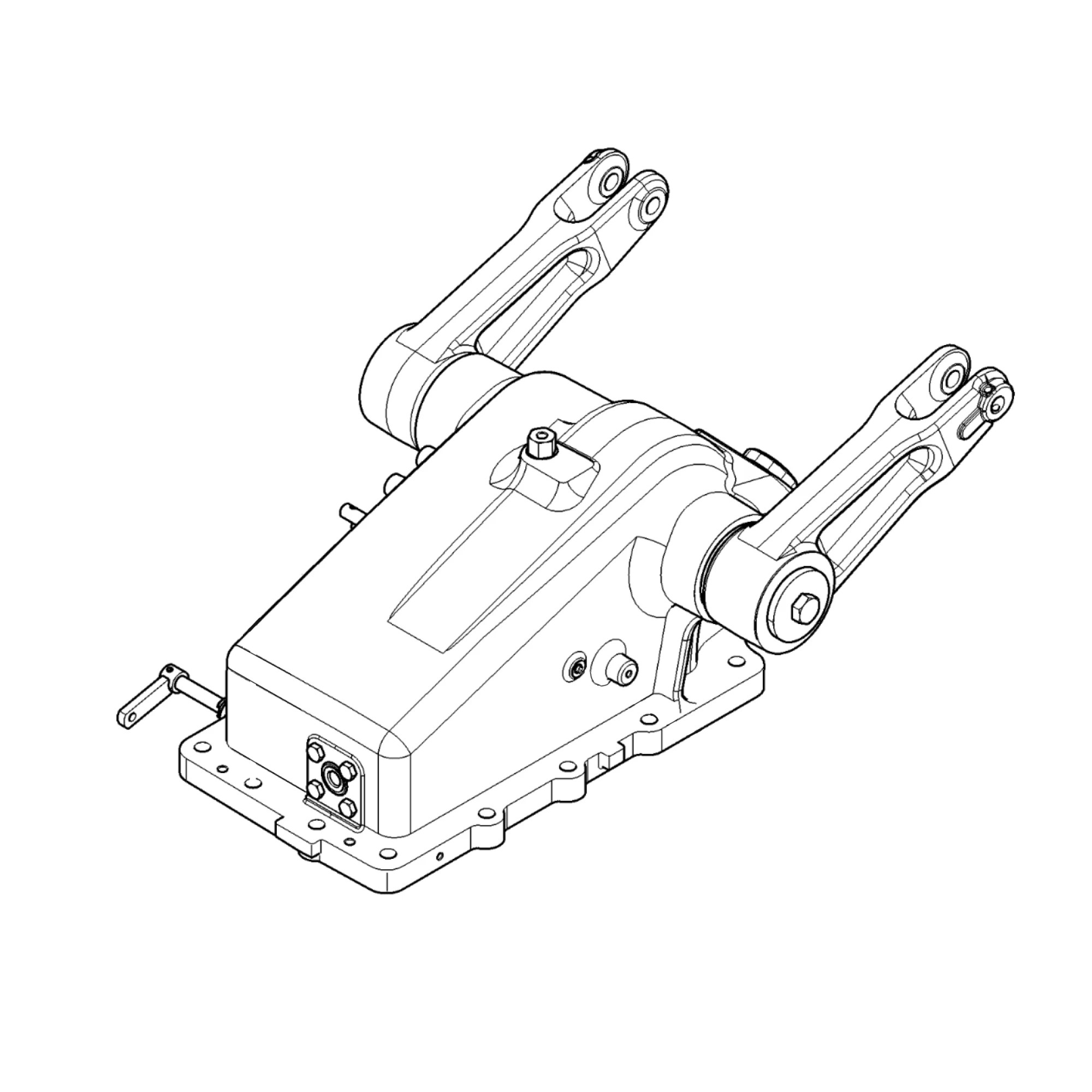 John Deere 120 mm Rockshaft with Machined SCV Bosses - SJ10496