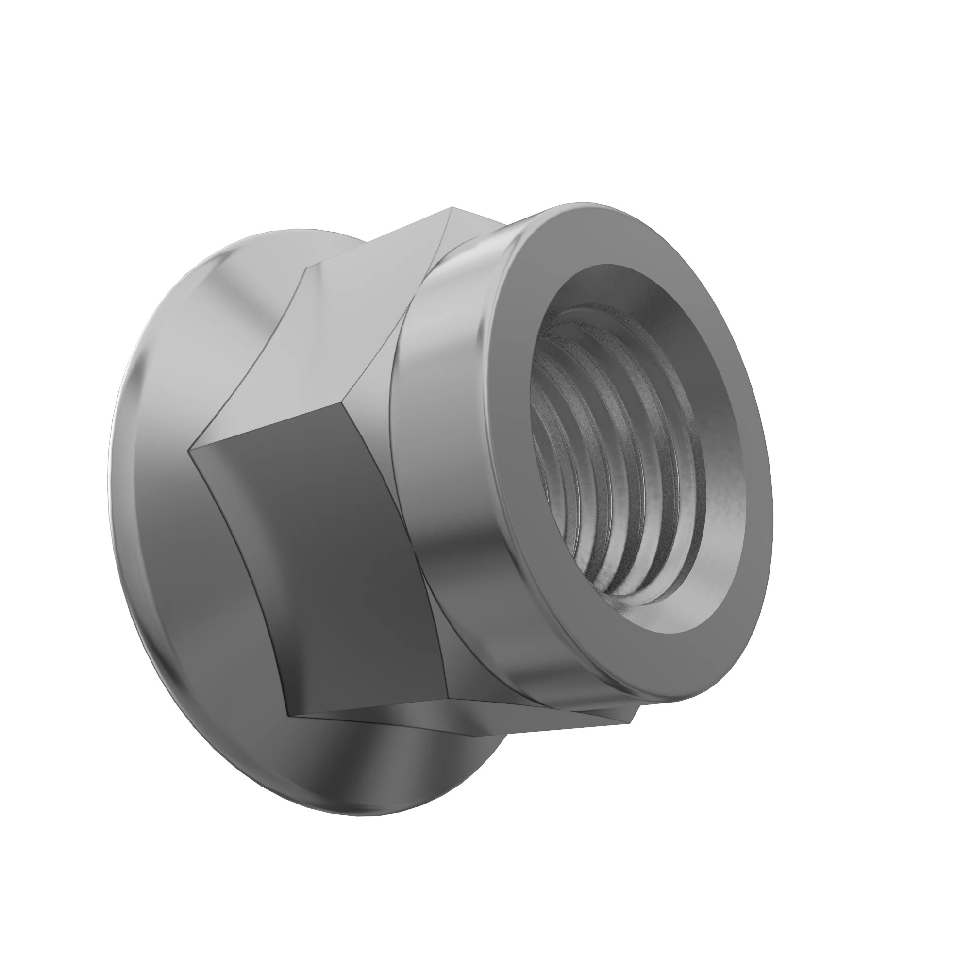 NUT, METRIC, HEX FL, SELF LOCKING