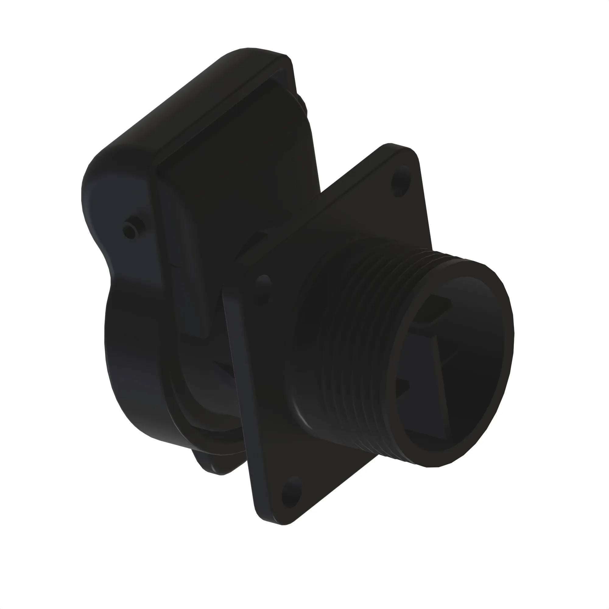 John Deere Black External Electrical Connector Housing, Cavities 3 - 57M13869