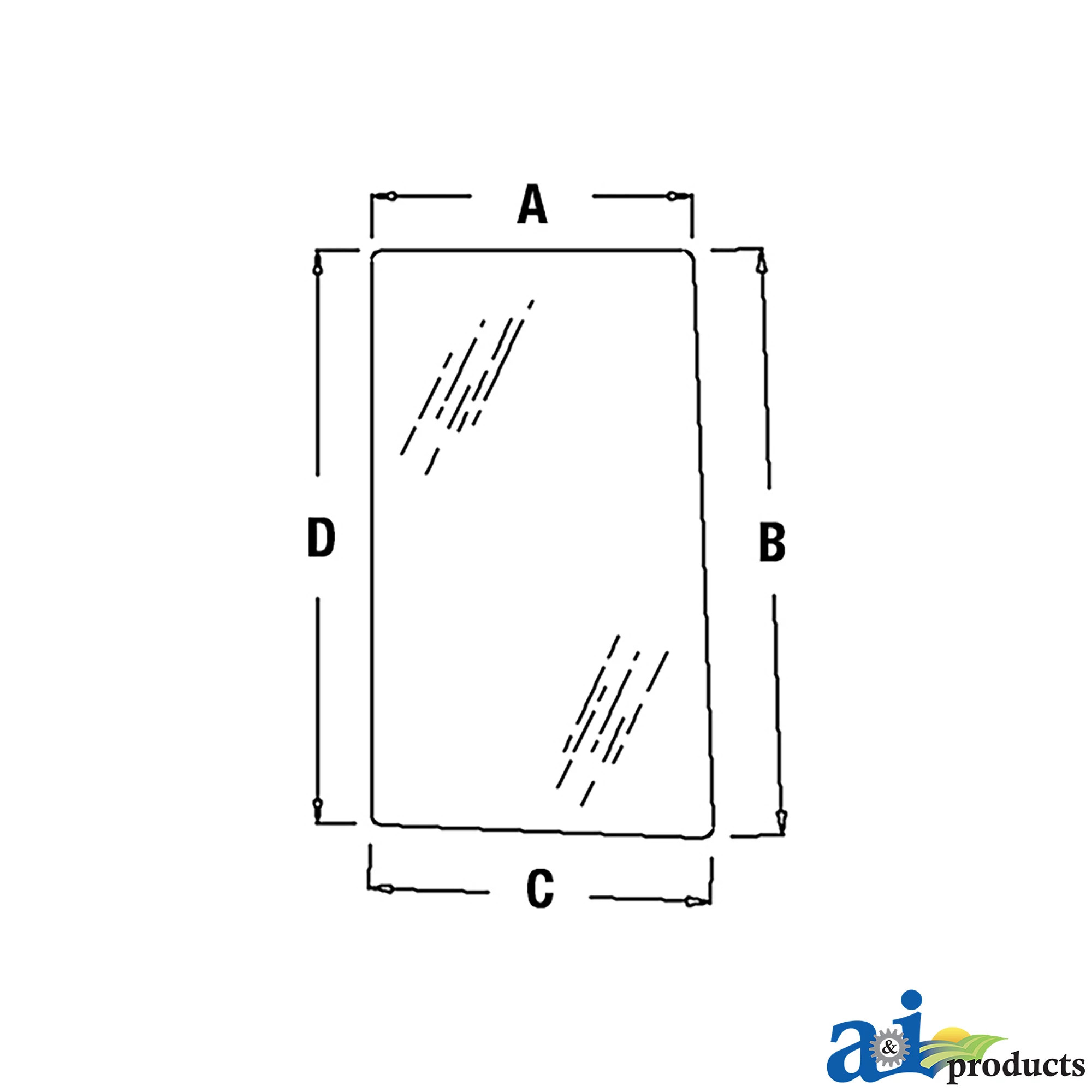 A&I Products Right Side Window - A-R96193