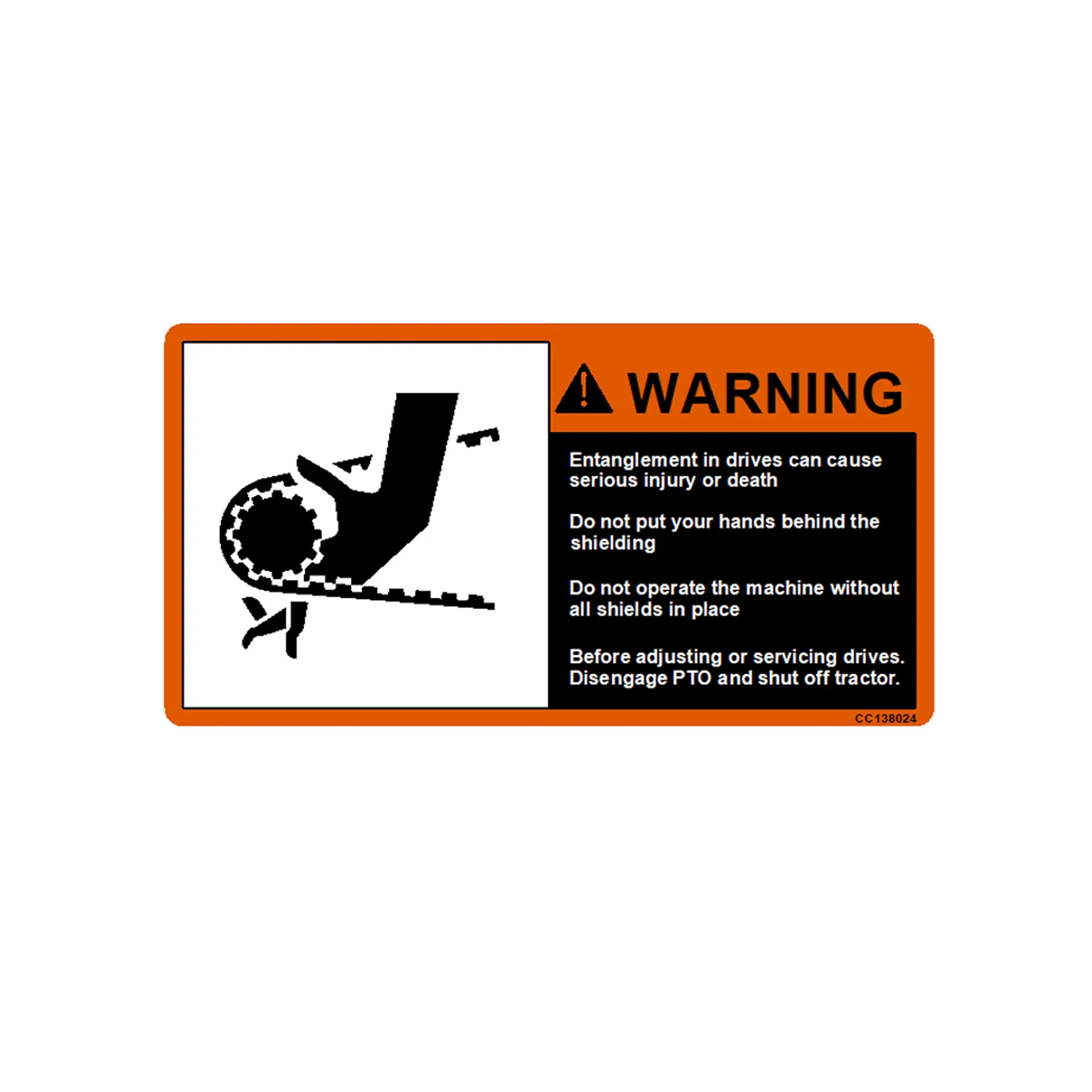 John Deere Label - CC138024