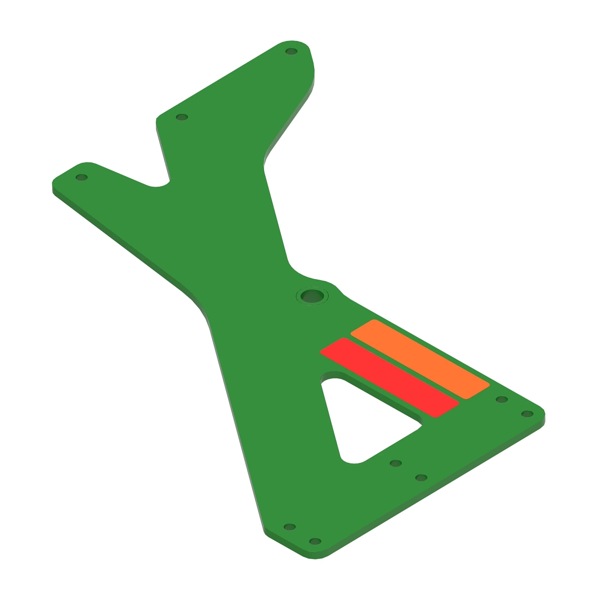 Bracket, RH Wing Fold Plate, W/ Dec
