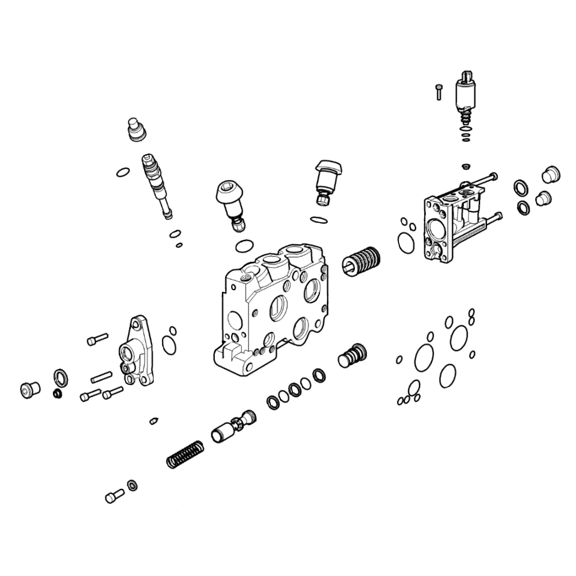 John Deere Slew Valve Stack - F677018