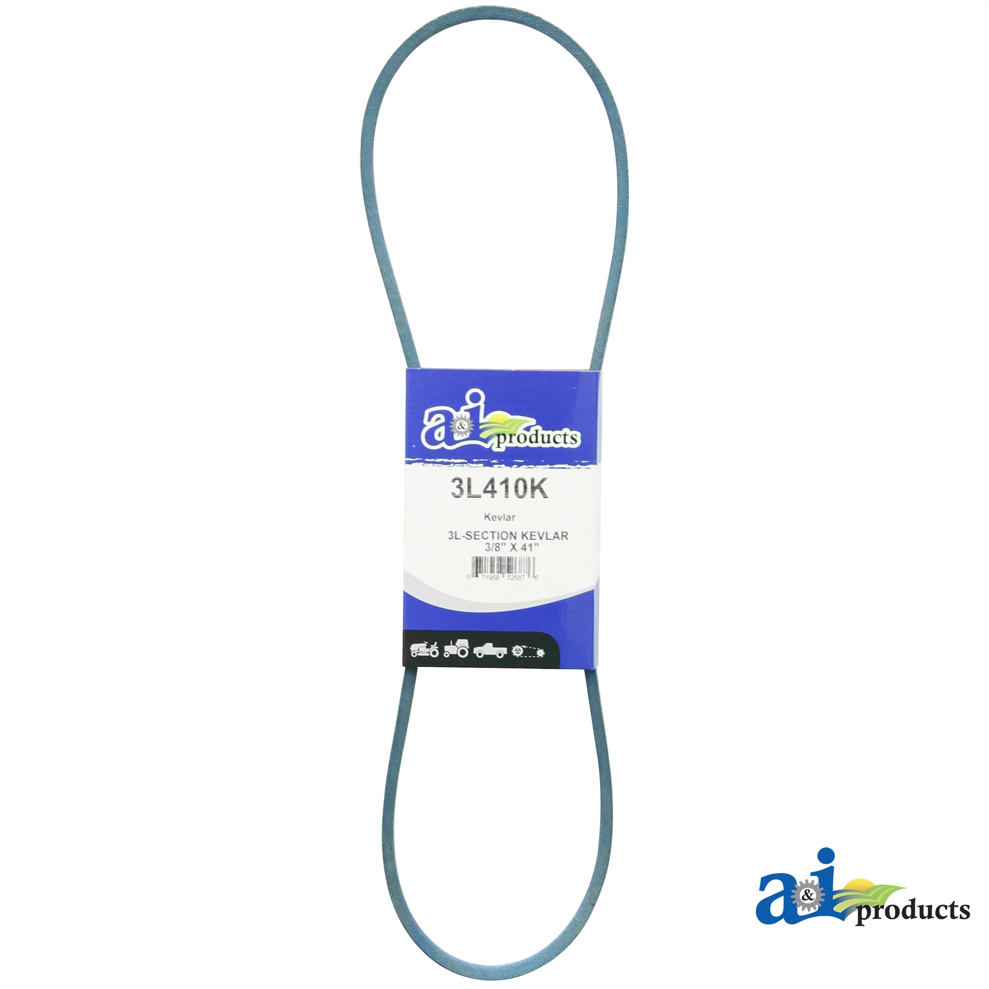 A&I Products Hydraulic Pump Drive V-Belt, Effective Length 1046.48 mm (41 inch) - A-3L410K