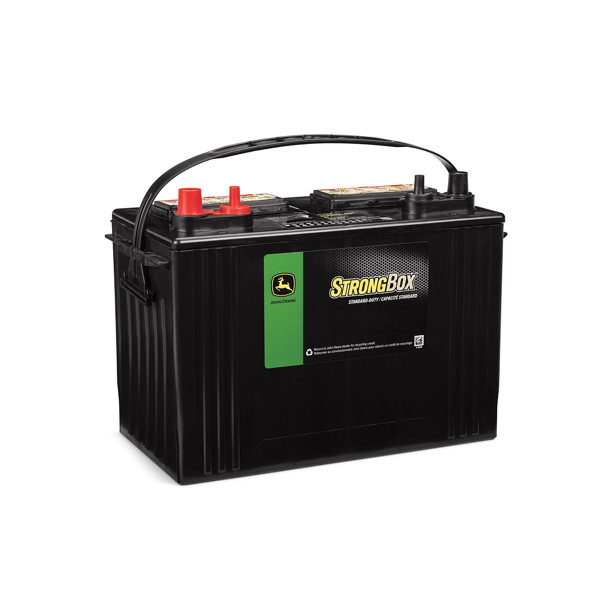 John Deere 12 Volt Battery, Wet Charged, 80 Ah, 600 CCA, 27 BCI - TY27805B