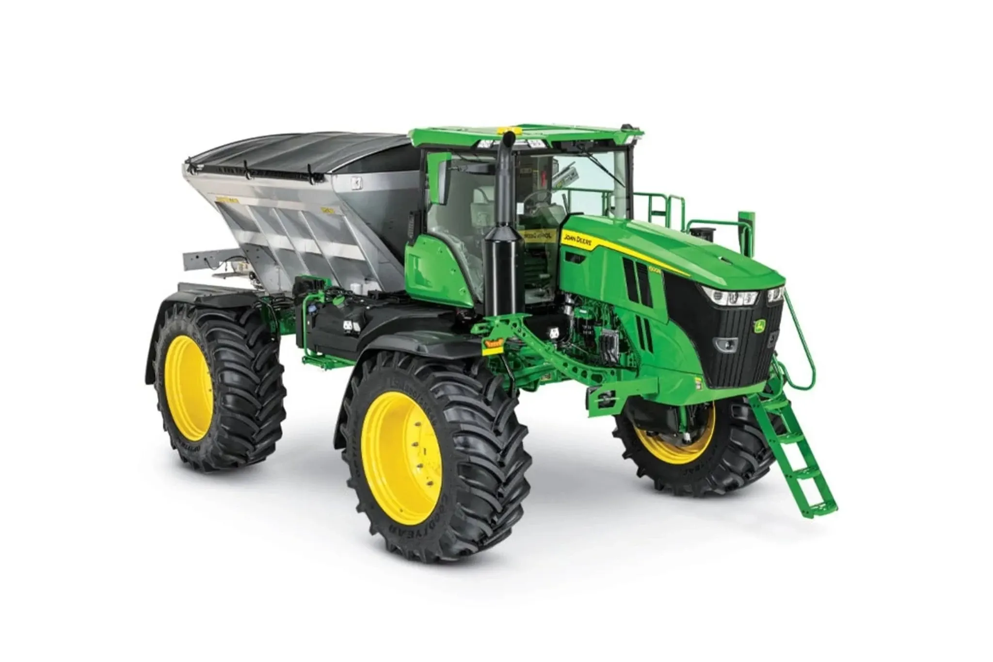 Studio image with a front right view of a 600R Dry Spinner Spreader