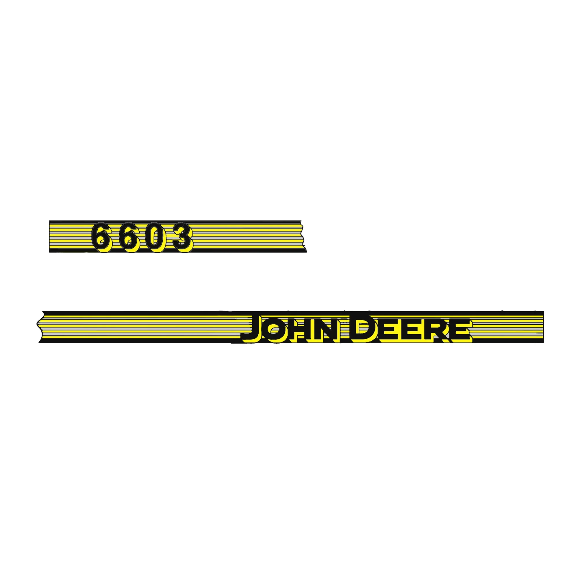 John Deere 6603 Model Label, Left Side - R183586