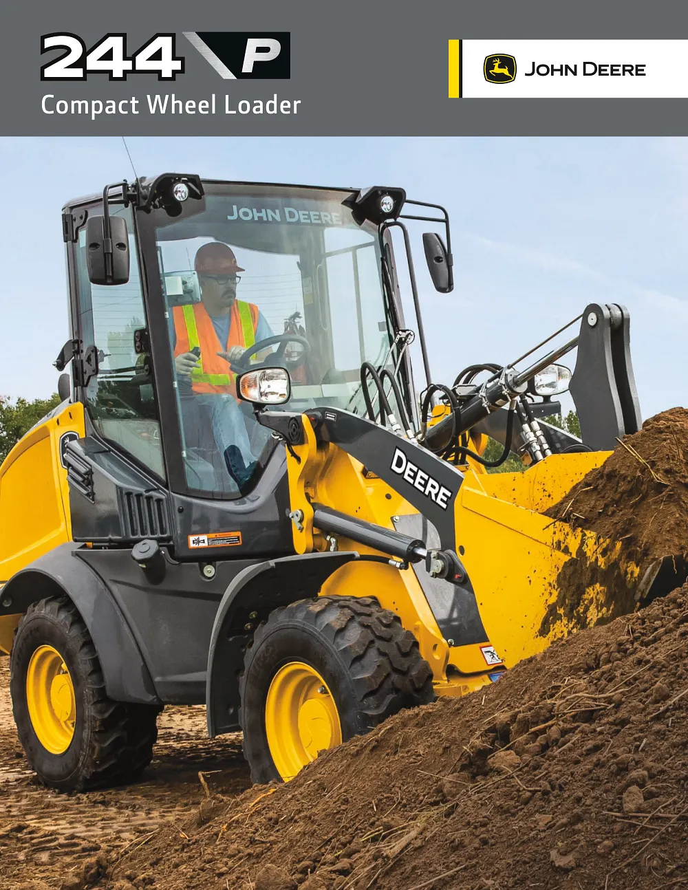 244 P-Tier Compact Wheel Loader Product Brochure cover