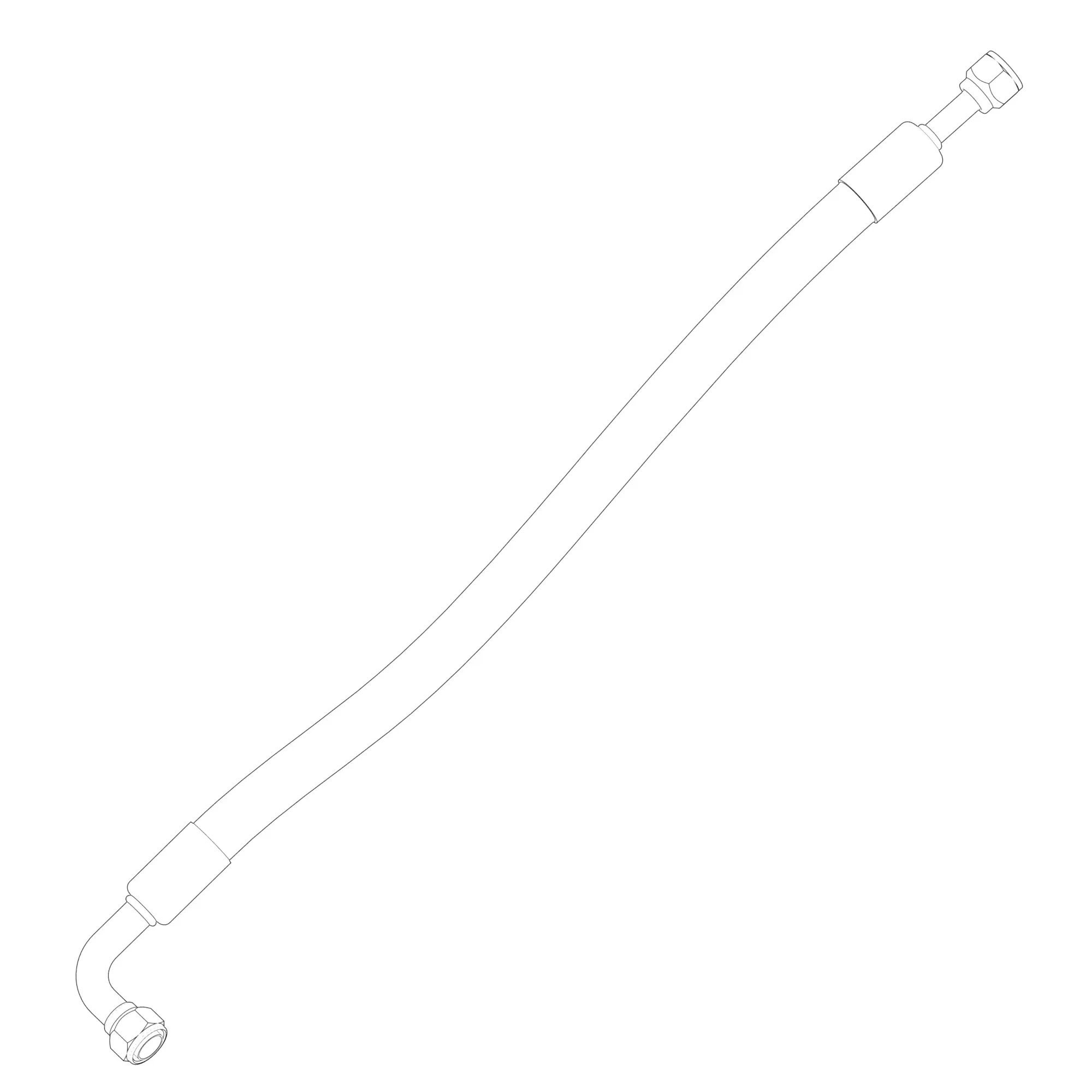 John Deere Refrigerant Hose - F124129