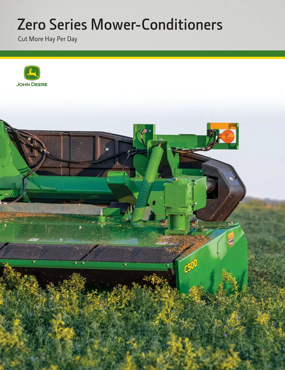 Zero Series Mower-Conditioners Brochure cover