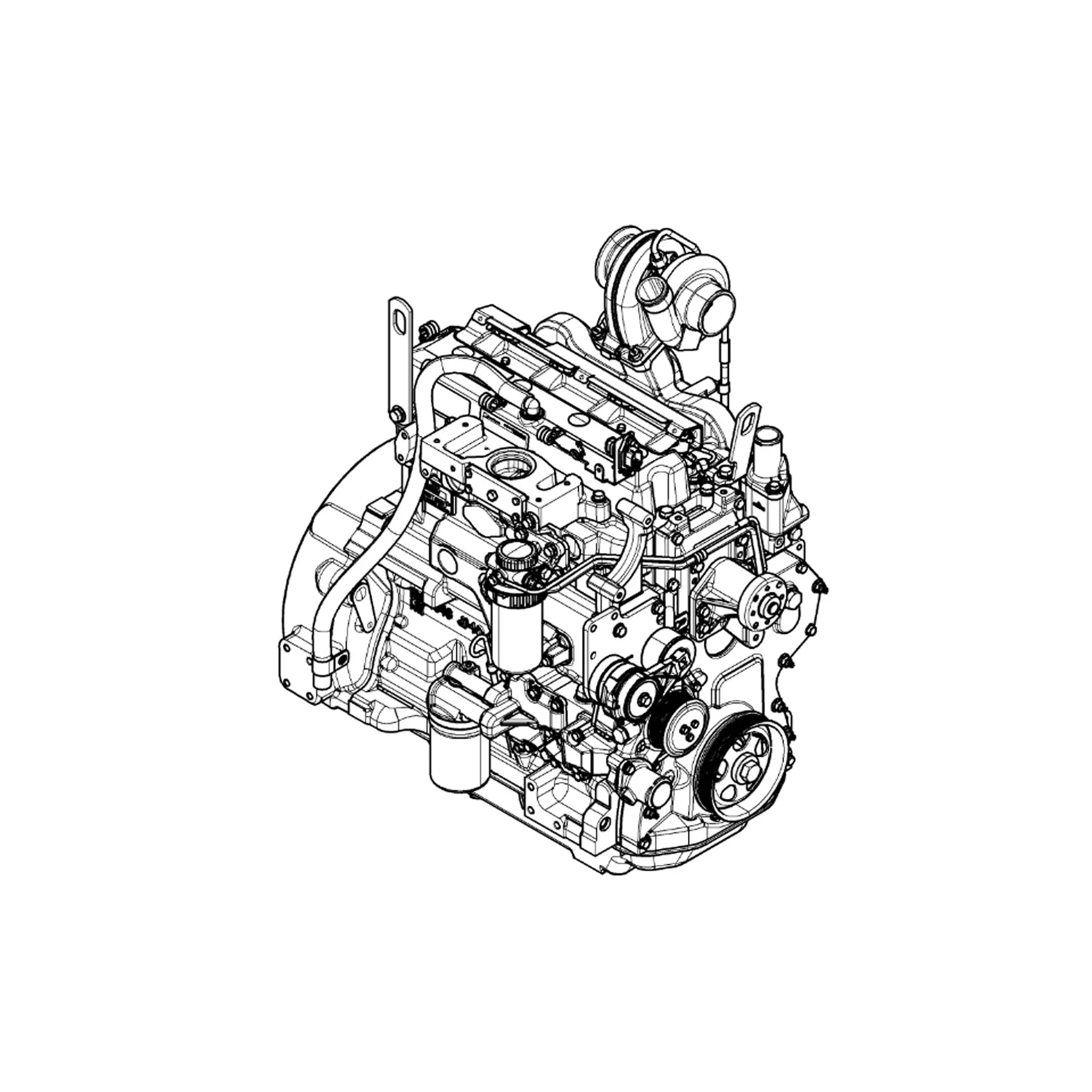 John Deere Reman REMAN Diesel Engine, 4.5 Liter, Tier 3 - SE502133