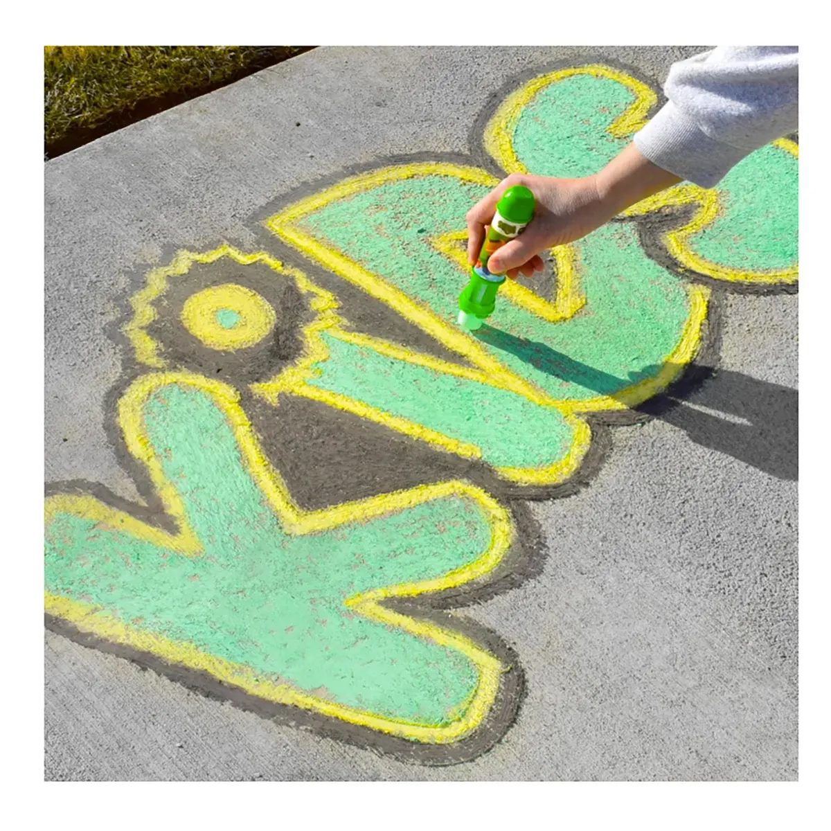 Washable Jumbo Sidewalk Chalk with Holders