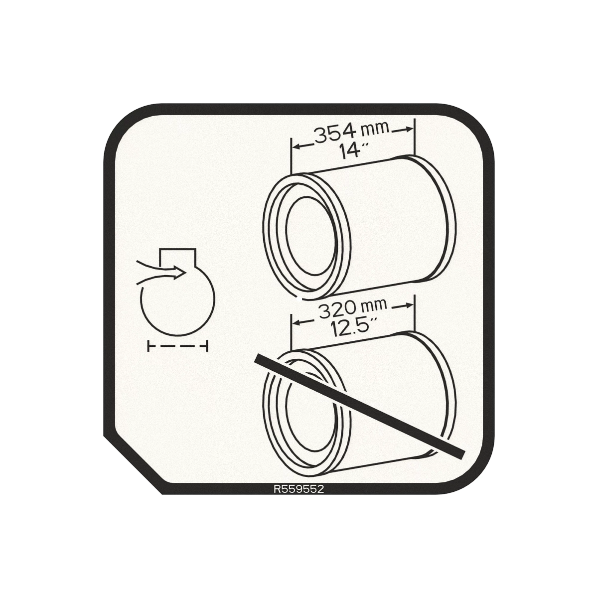 Label, Air Filter Size