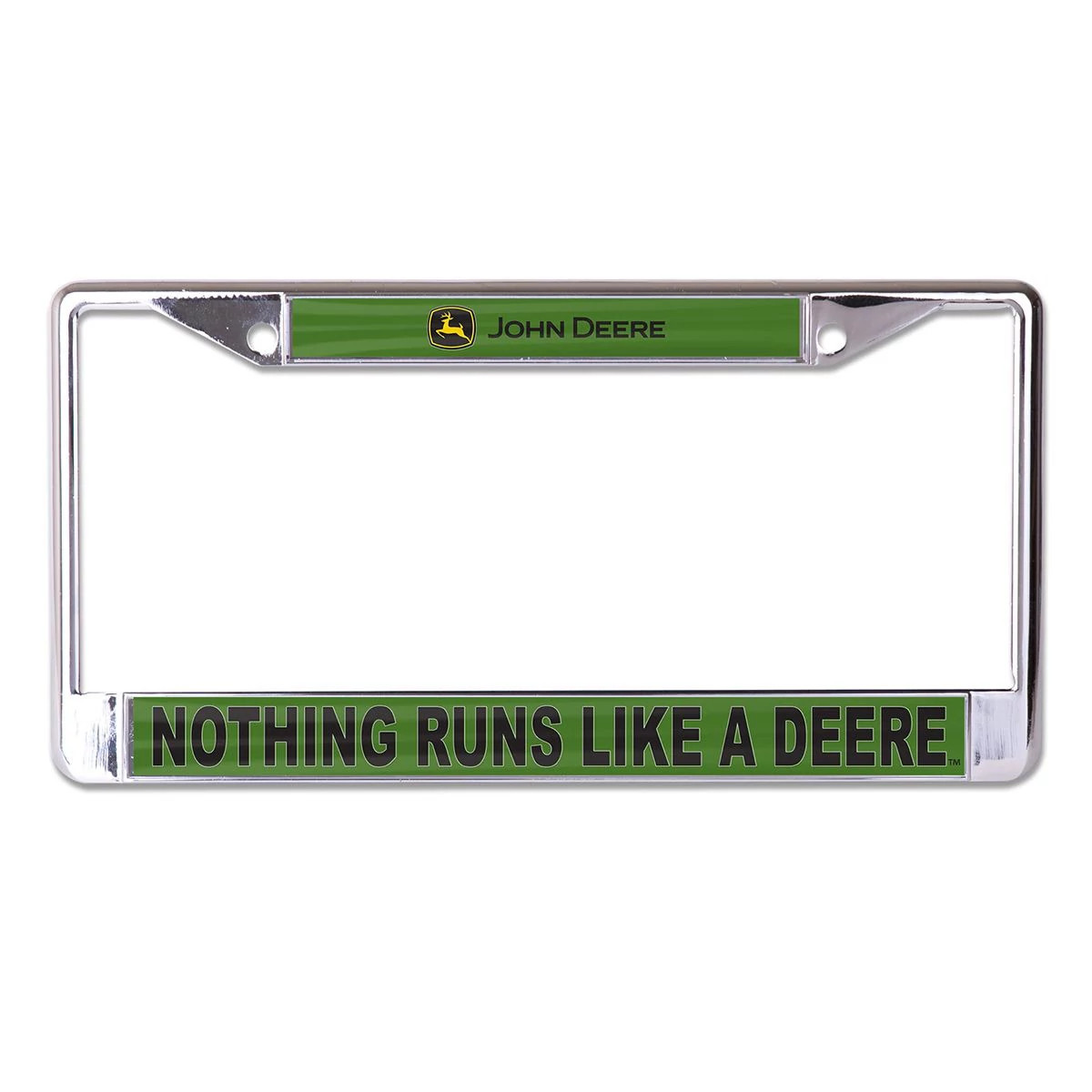"Nothing Runs Like a Deere License Plate Frame"