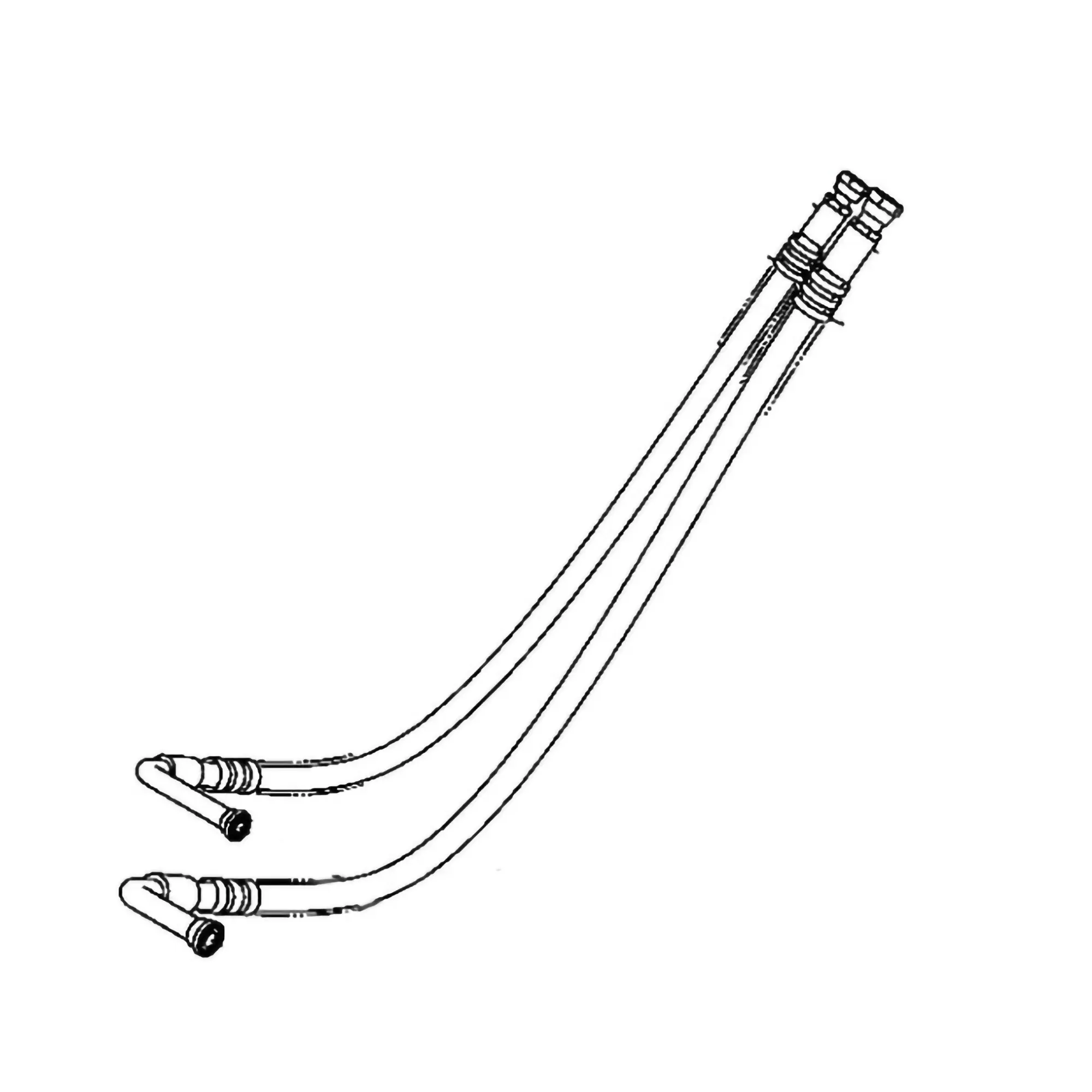 John Deere Reinforced with Metal Rubber Hydraulic Hose - 4437703