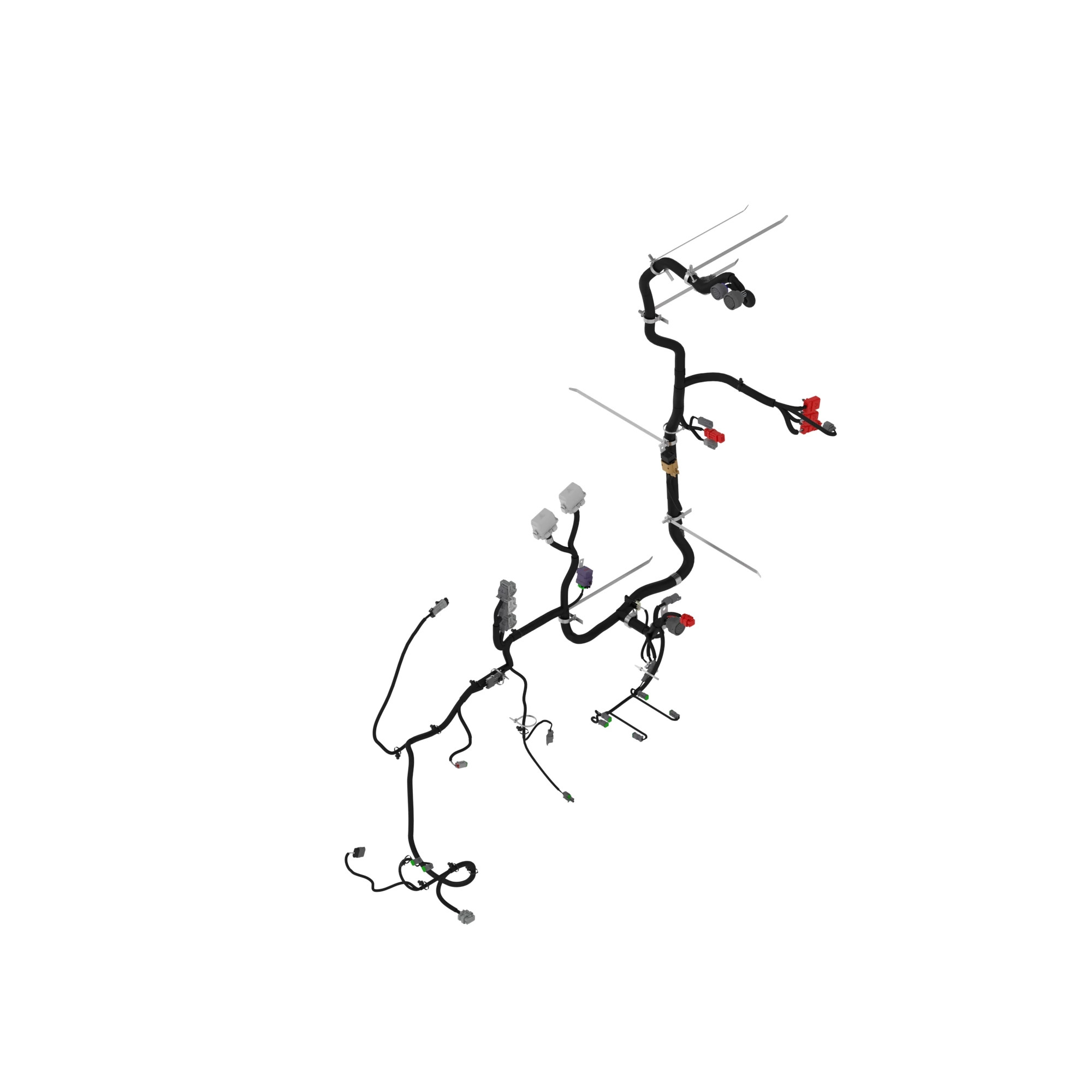 John Deere Chassis Electro-Hydraulic (EH) Transmission Control Wiring Harness - AT525999