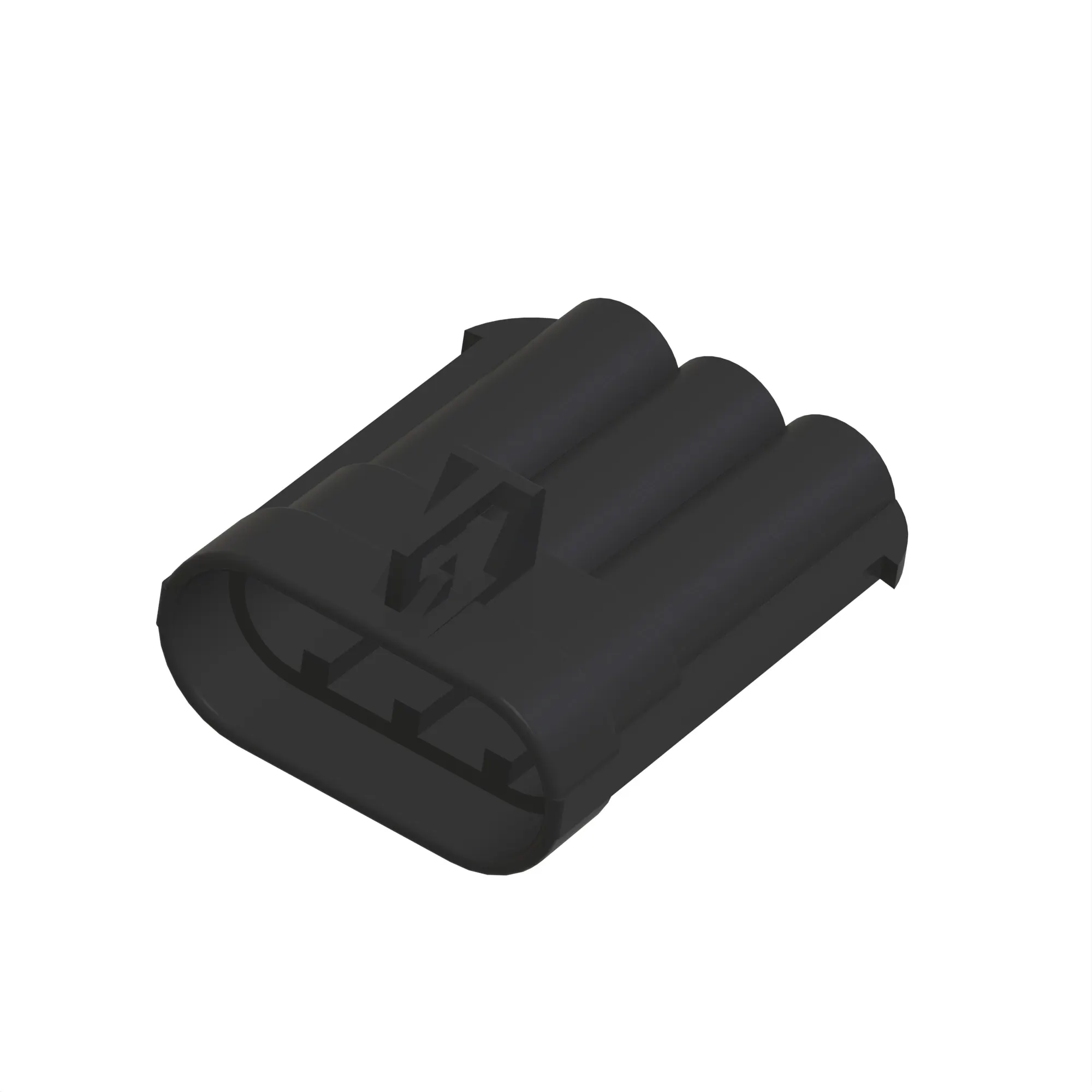 John Deere Black Internal Electrical Connector Housing, Cavities 3 - 57M11344