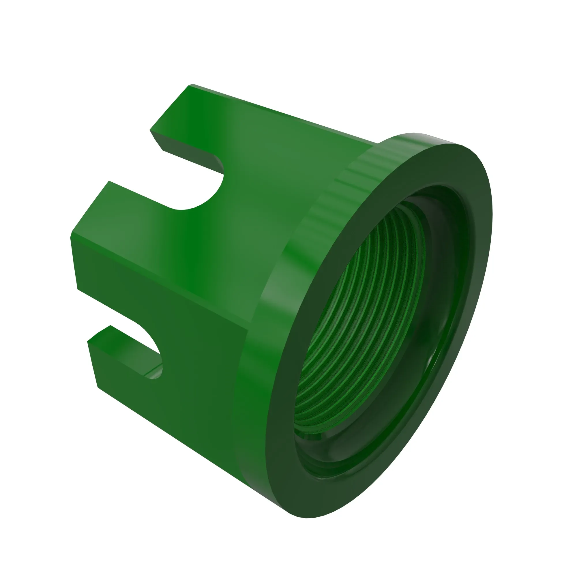 John Deere Hexagonal Slotted Nut, 1-23/64" - W22783