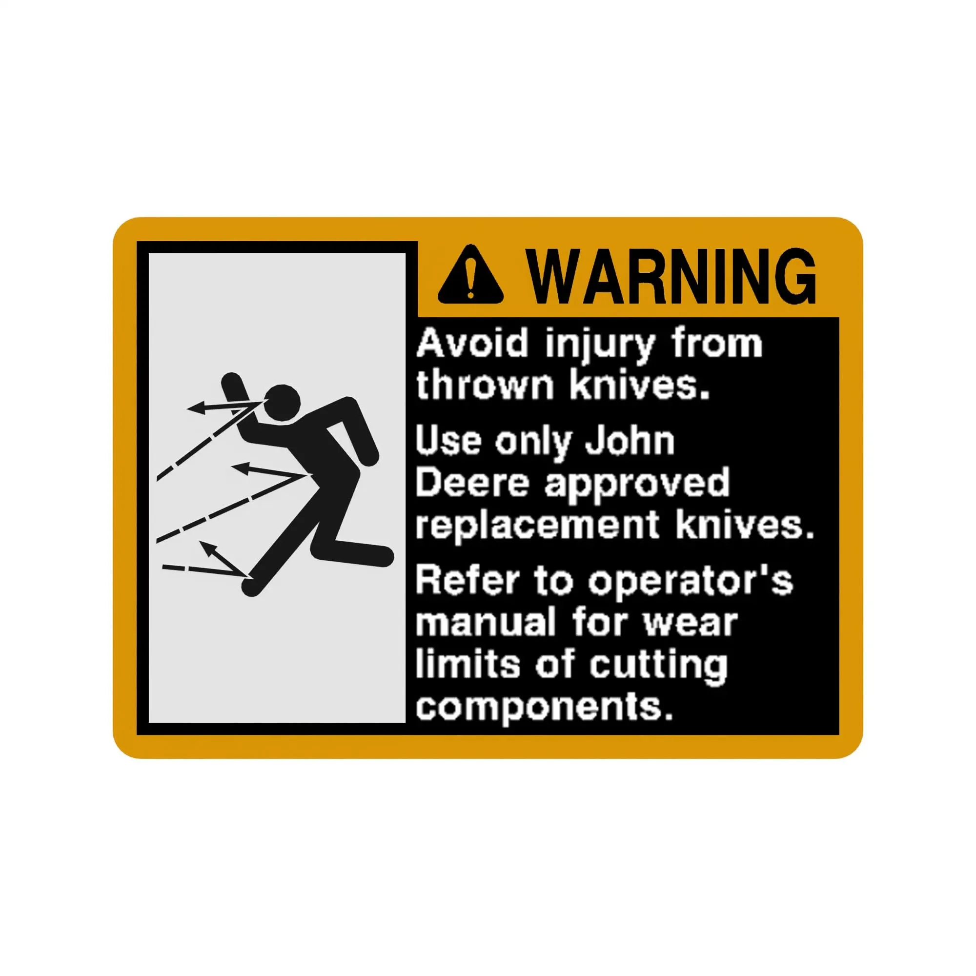 John Deere Safety Sign - FH347410