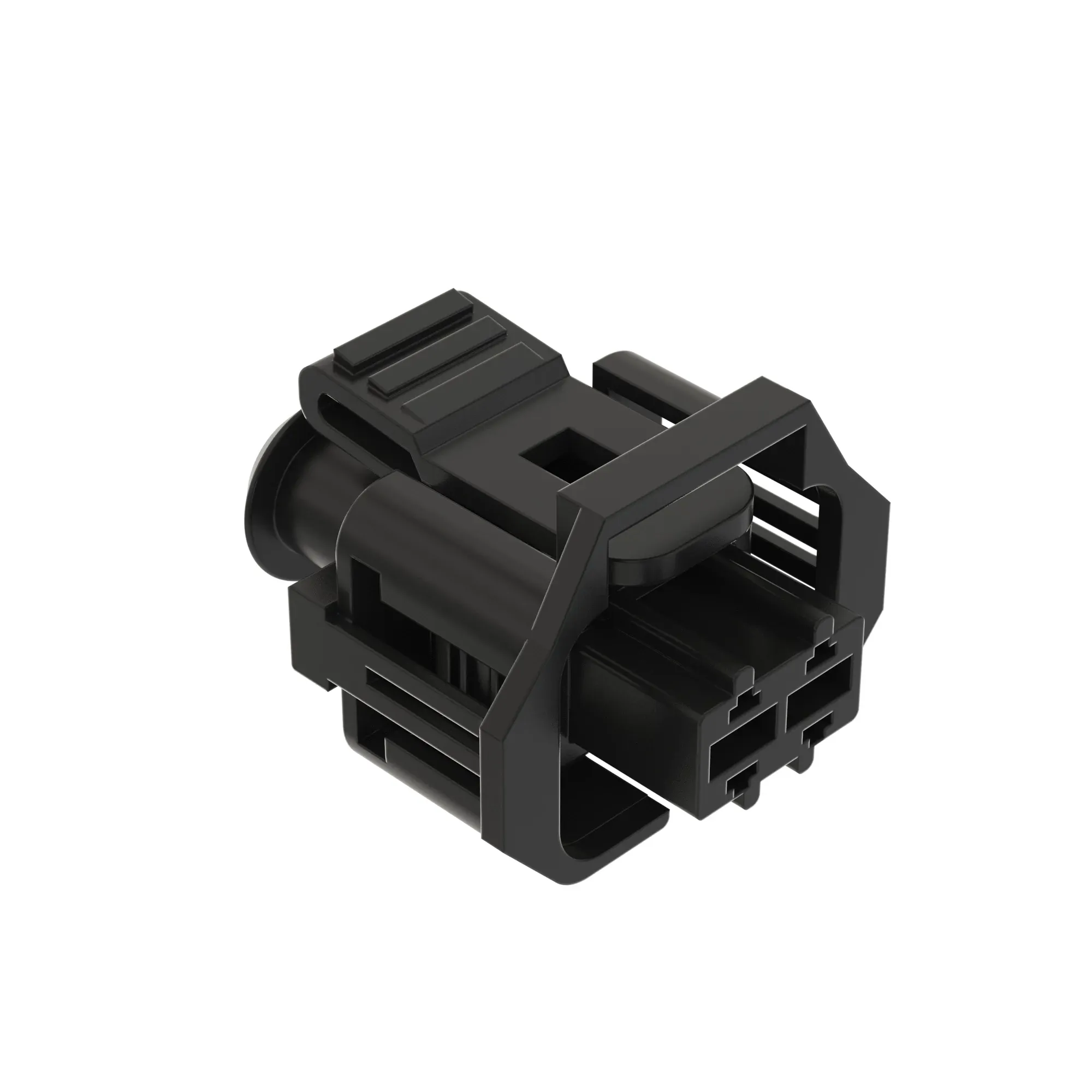 John Deere White Internal Electrical Connector Housing, 2 Cavities - 57M10317