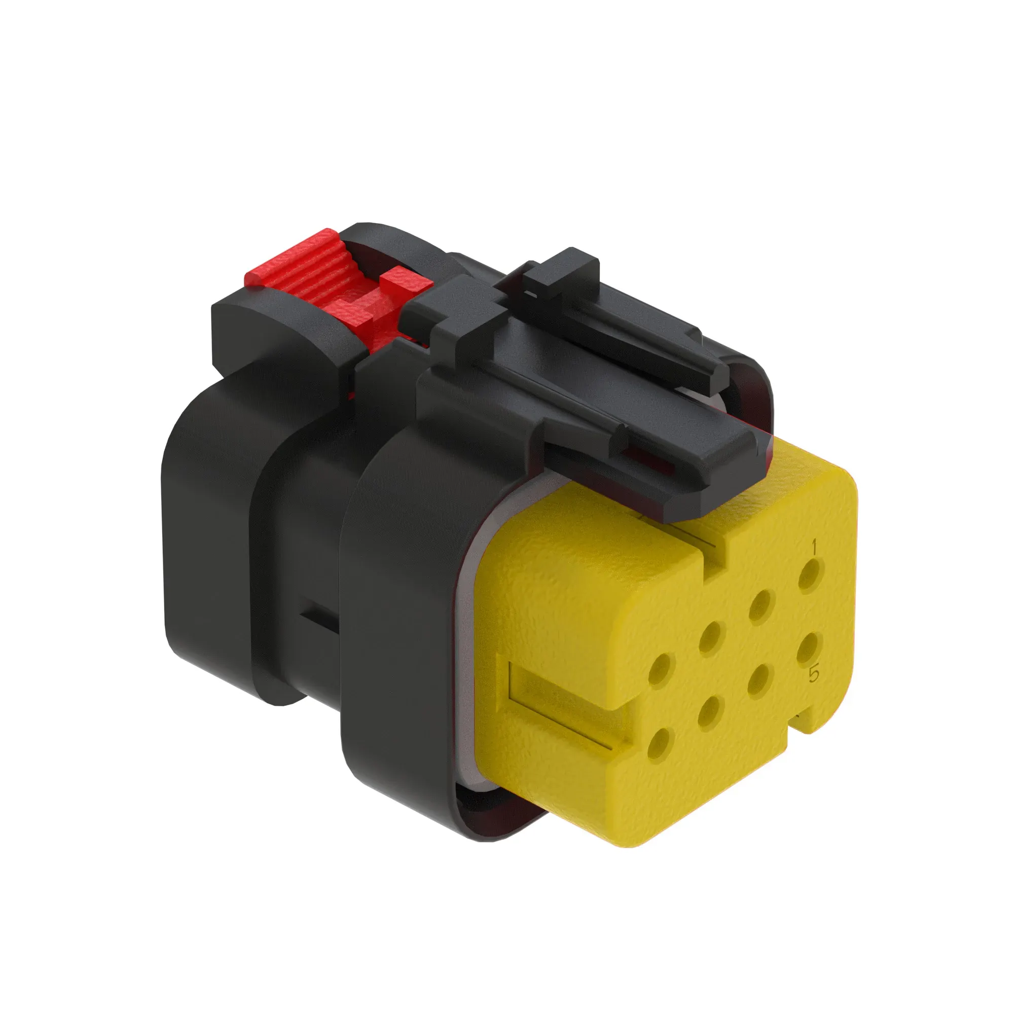 TYCO AMPSEAL16 8W RCPT SLD YLW PLST