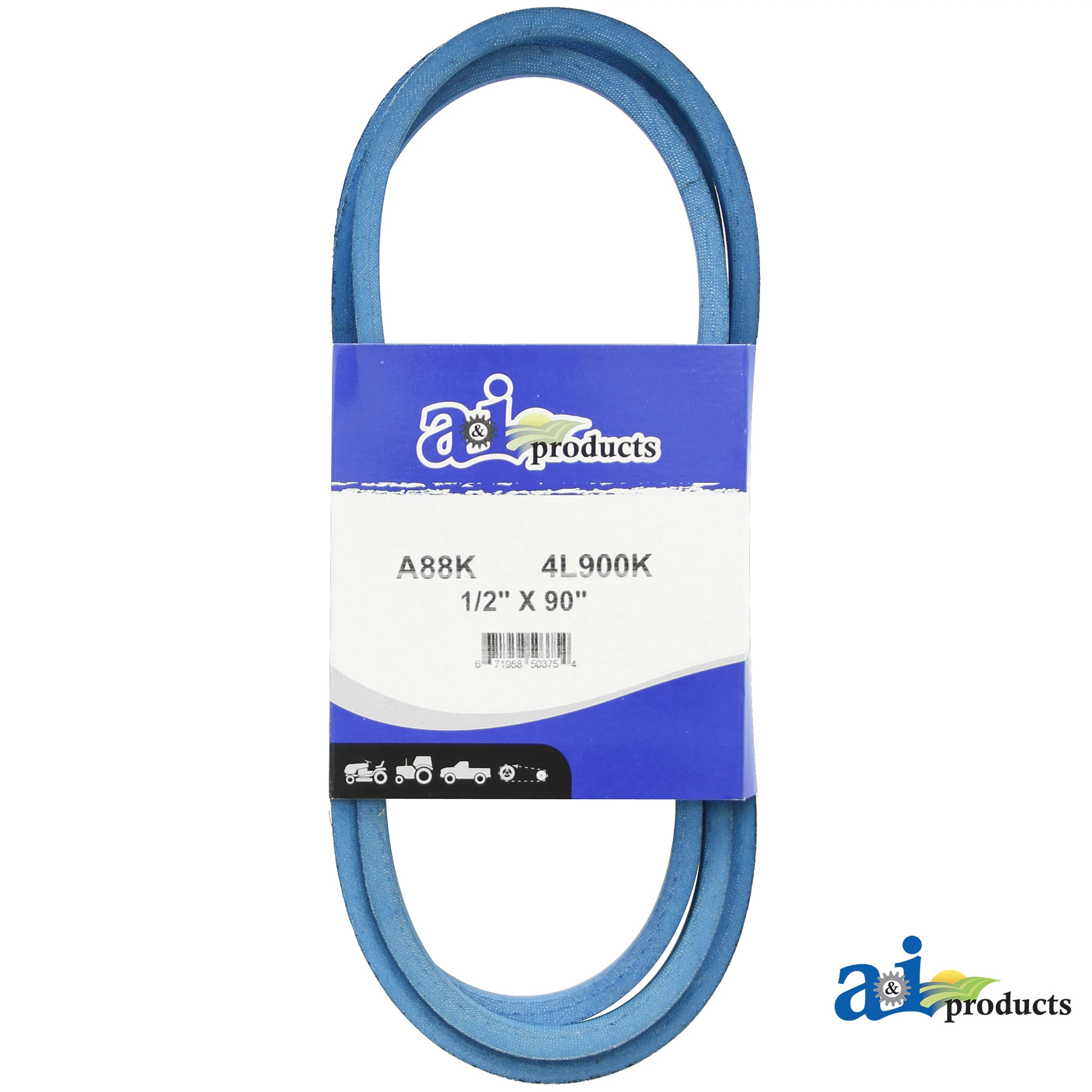 A&I Products Powertrain Drive V-Belt, Effective Length 2276 mm (89 inch) - A-A88K