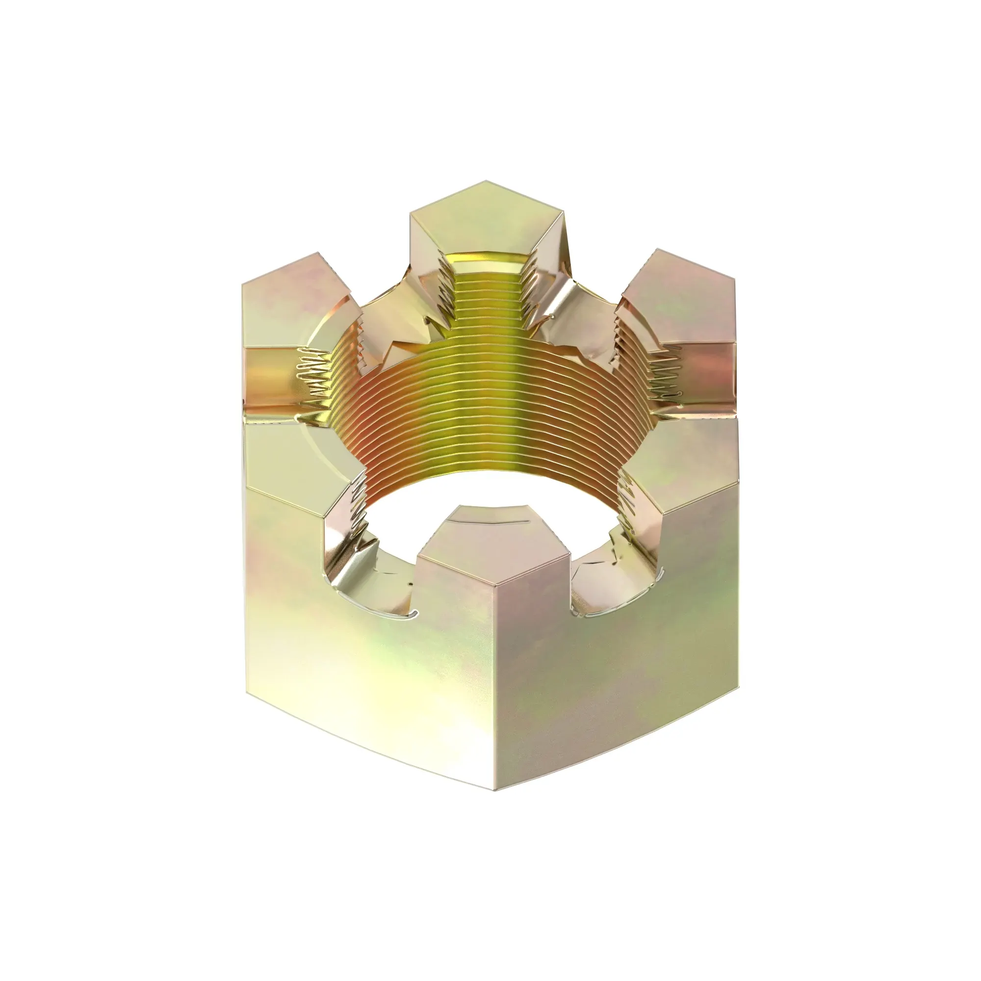 John Deere Hexagonal Slotted Nut, 2" - A100277