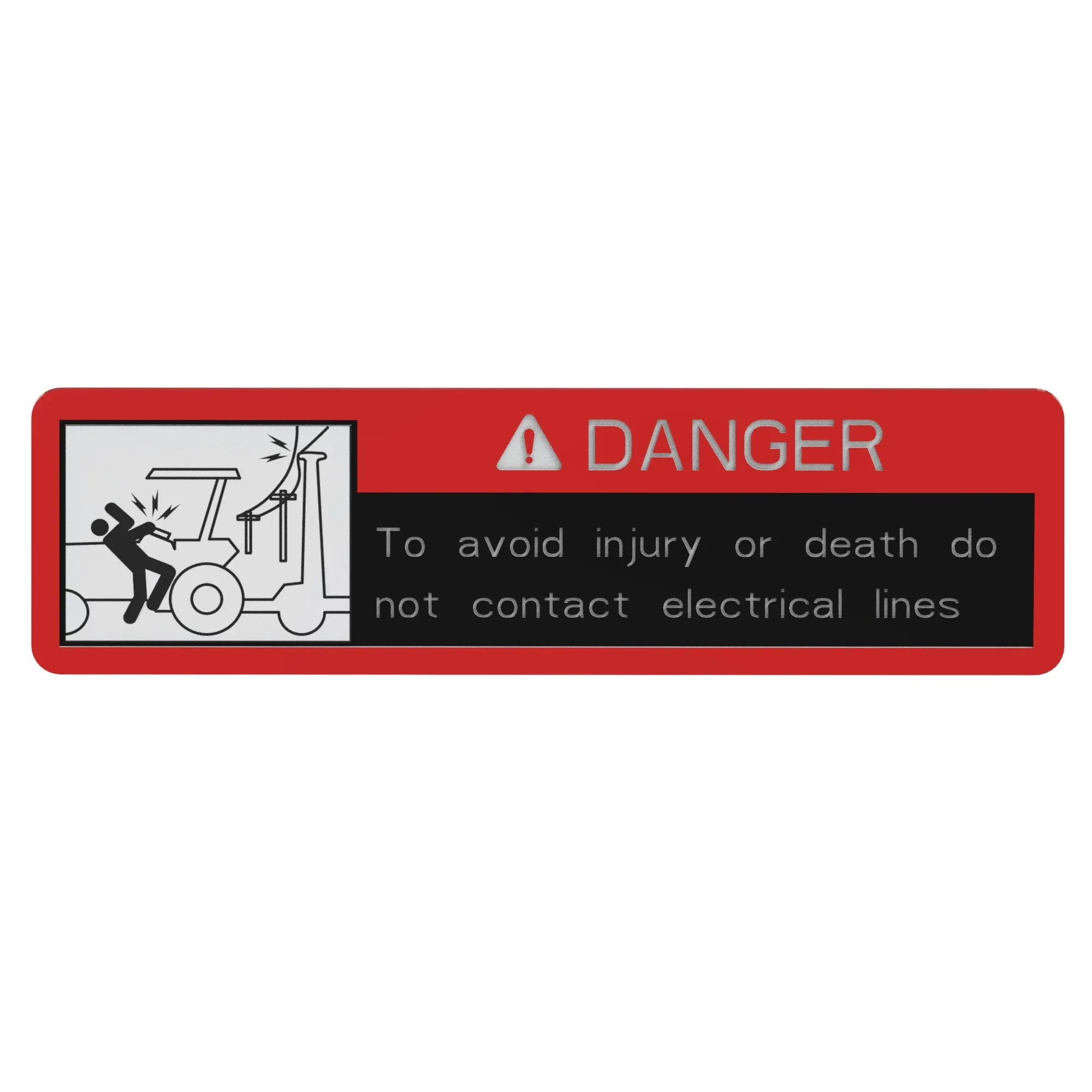 John Deere Electric Hazard Danger Sign - N232772