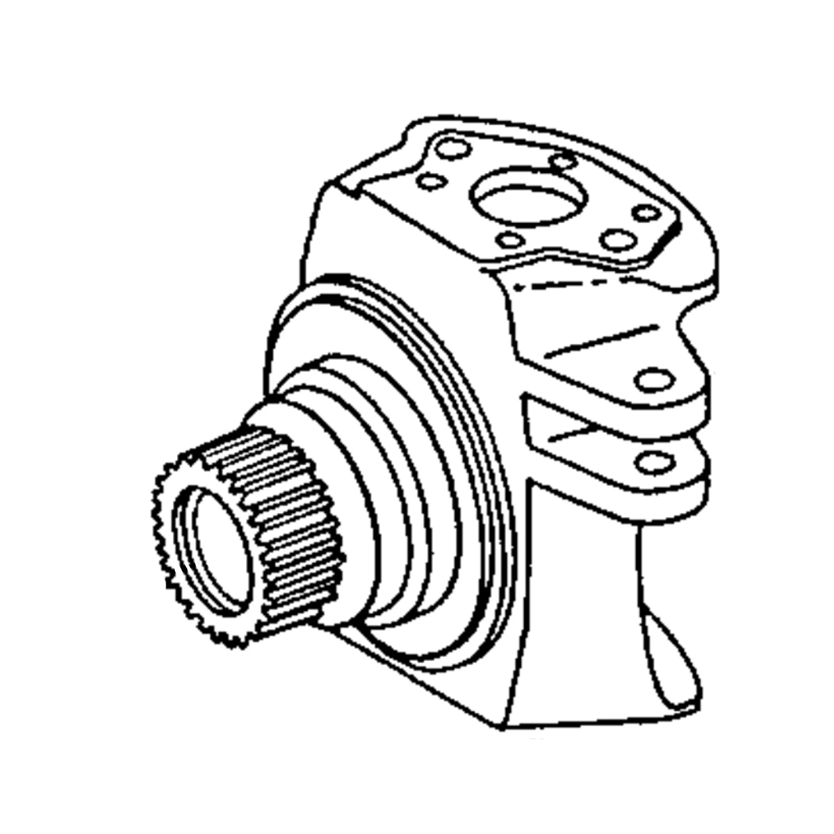Housing, Knuckle With Spindle, LH