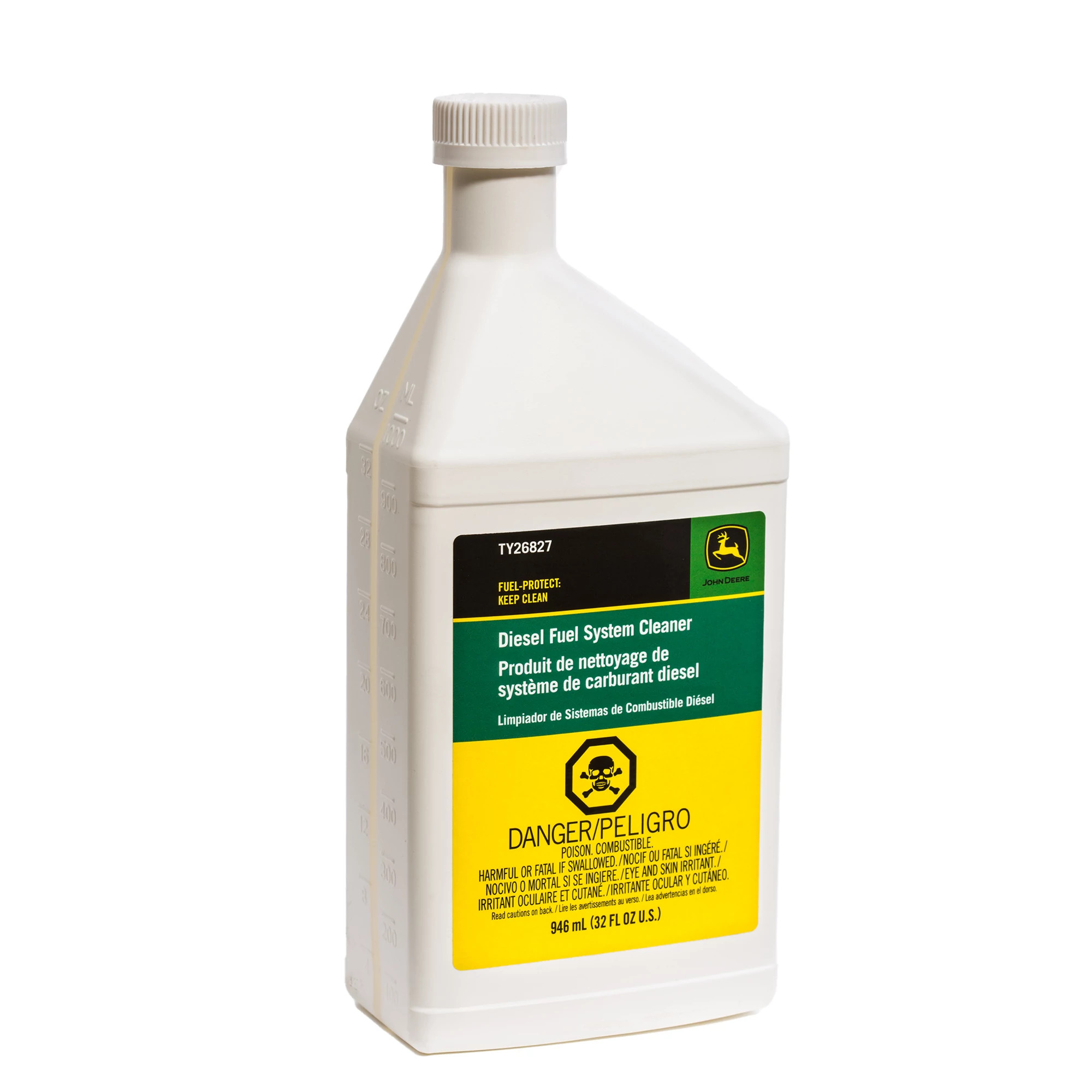 John Deere Diesel Fuel System Cleaner, Fuel-Protect™, Keep Clean Solution, 946 ml (32 Fluid Oz) - TY26827